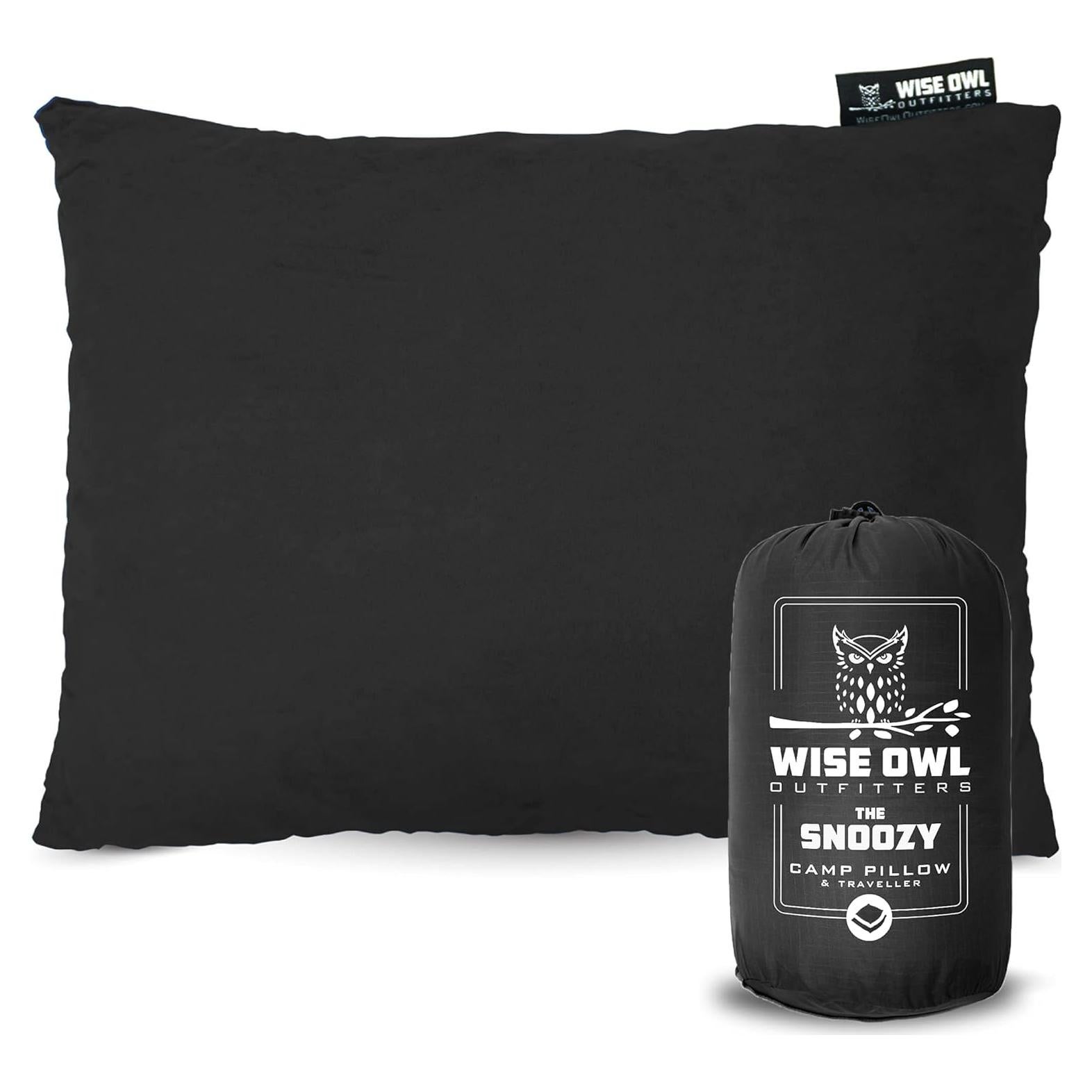 Almohada de Camping Wise Owl - Espuma Viscoelástica 30x40cm
