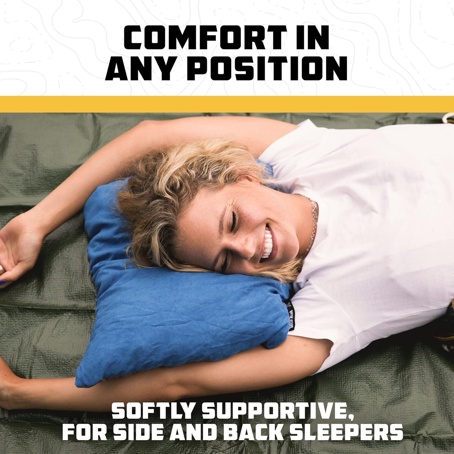 Almohada de Camping Wise Owl - Espuma Viscoelástica 30x40cm