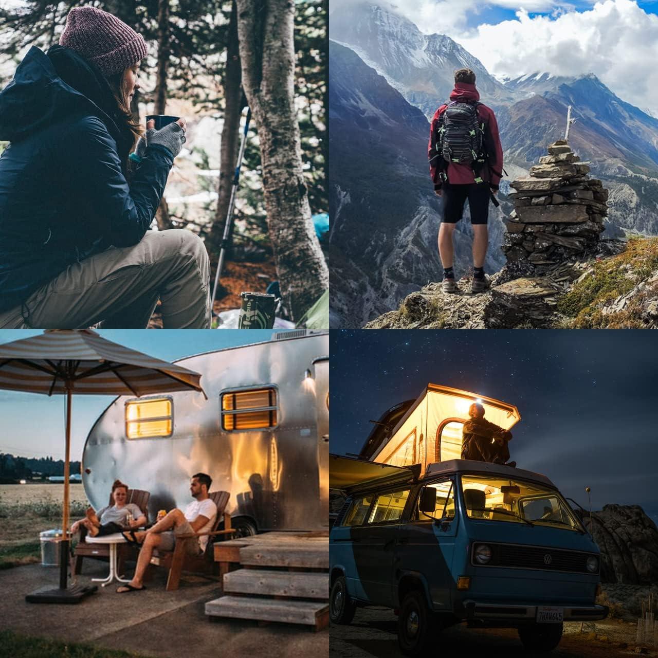 Manta de Camping Plegable ROCK CLOUD 175x135 cm Gris