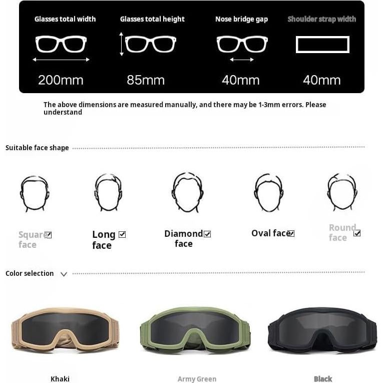 Gafas de Seguridad LEJUNJIE con 3 Lentes Intercambiables