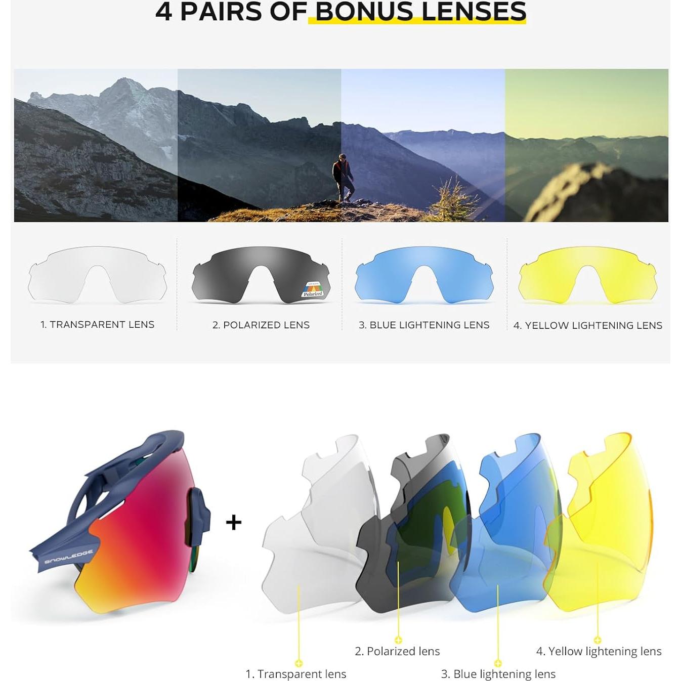 Gafas de Ciclismo HUBO Sports Polarizadas UV400 TR90