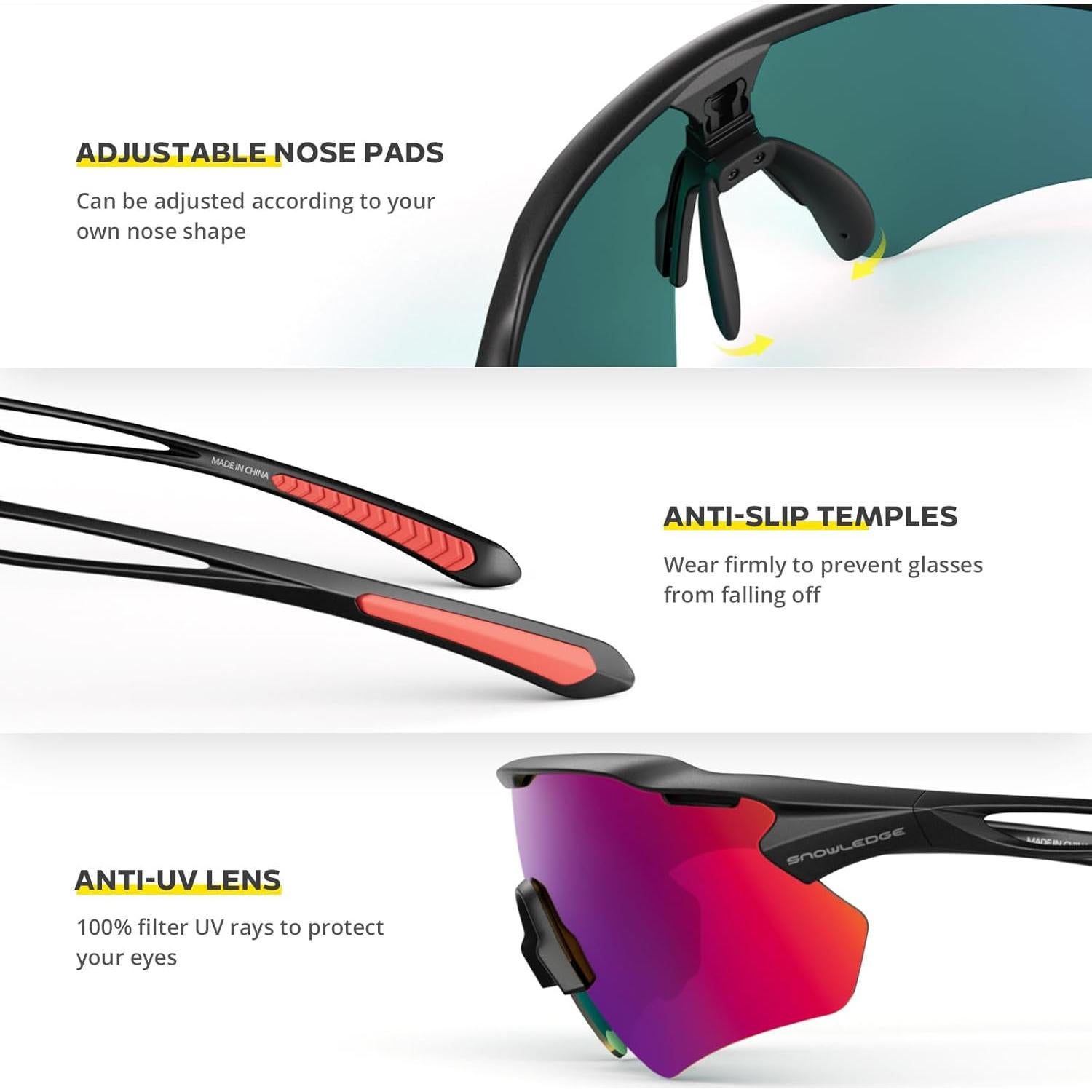 Gafas de Ciclismo HUBO Sports HB502L Polarizadas UV400