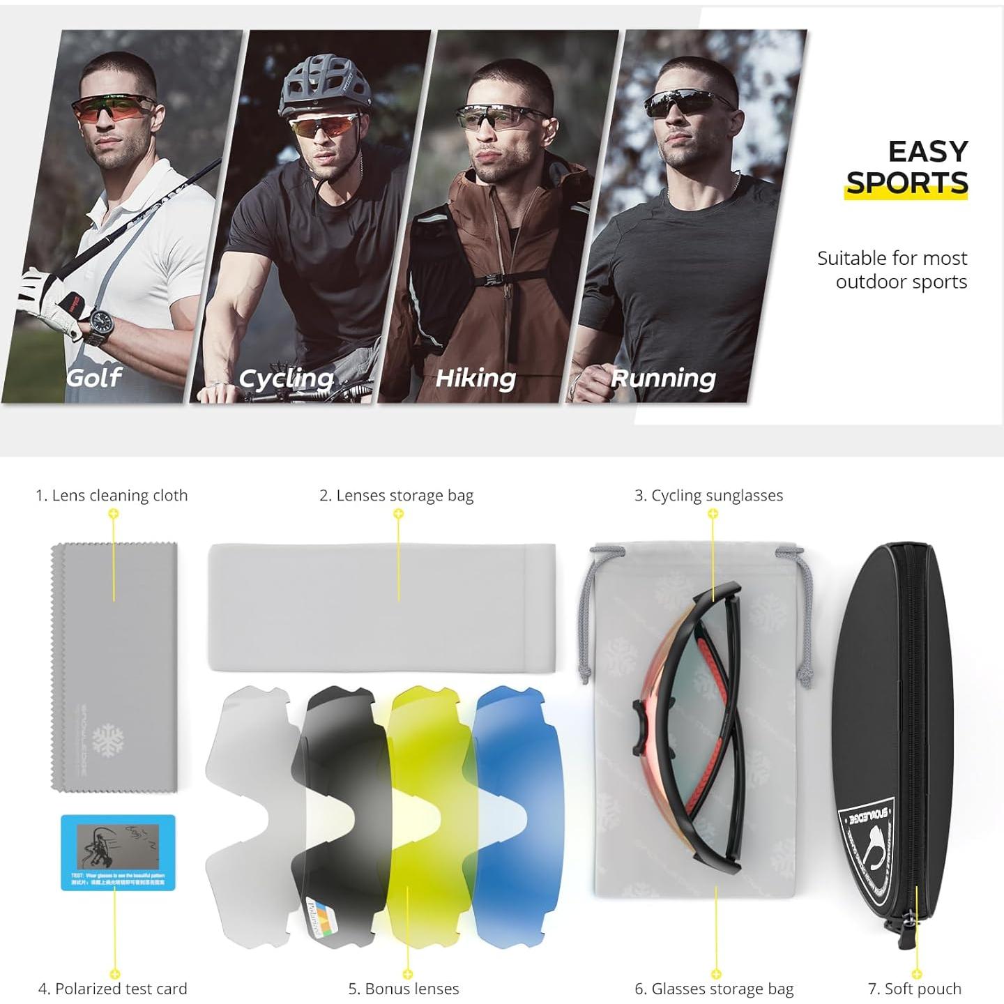 Gafas de Ciclismo HUBO Sports HB502L Polarizadas UV400