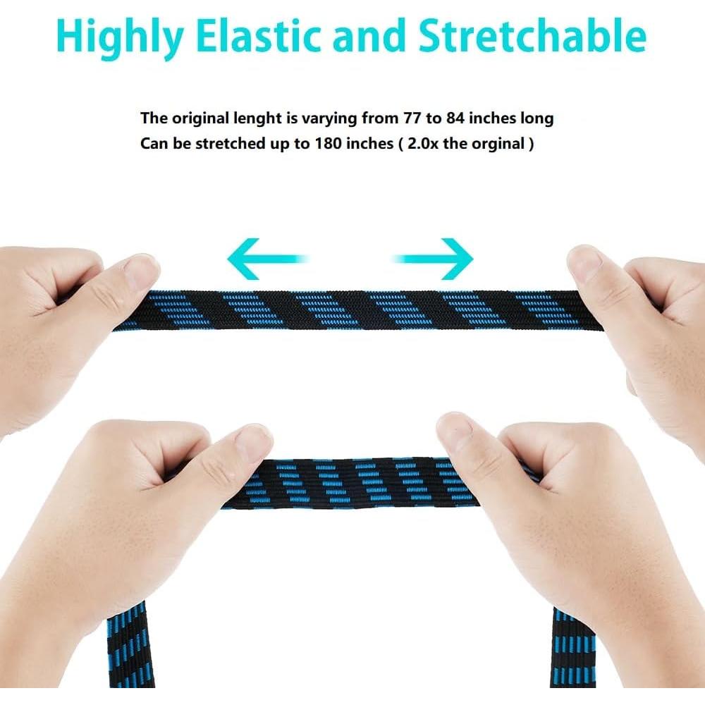 Paquete de 5 Cuerdas Bungee Ajustables TMWEFUSC 200 cm