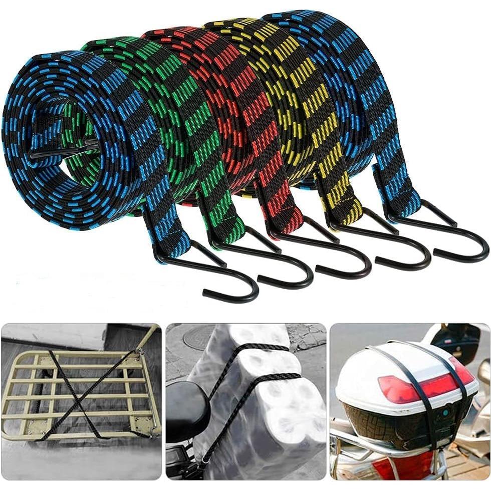 Paquete de 5 Cuerdas Bungee Ajustables TMWEFUSC 200 cm