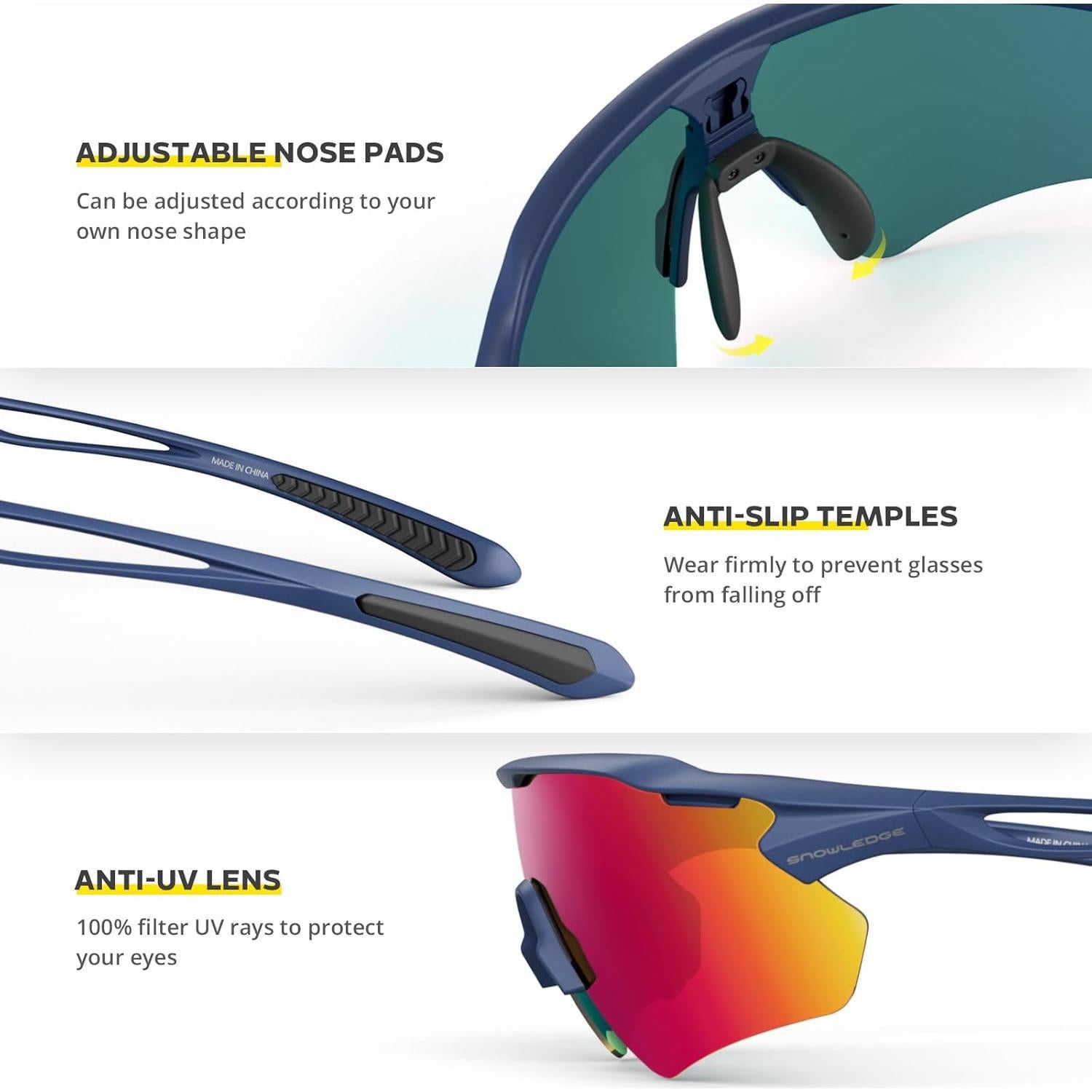 Gafas de Ciclismo HUBO Sports HB502L Polarizadas UV400