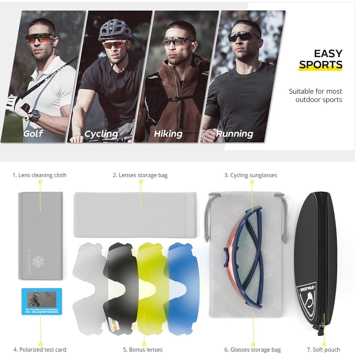 Gafas de Ciclismo HUBO Sports HB502L Polarizadas UV400