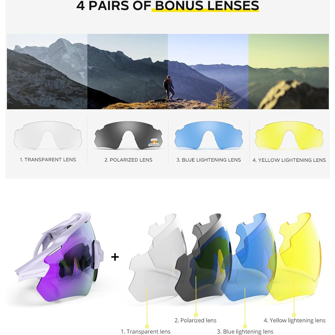 Gafas de Ciclismo HUBO Sports TR90 Polarizadas UV400