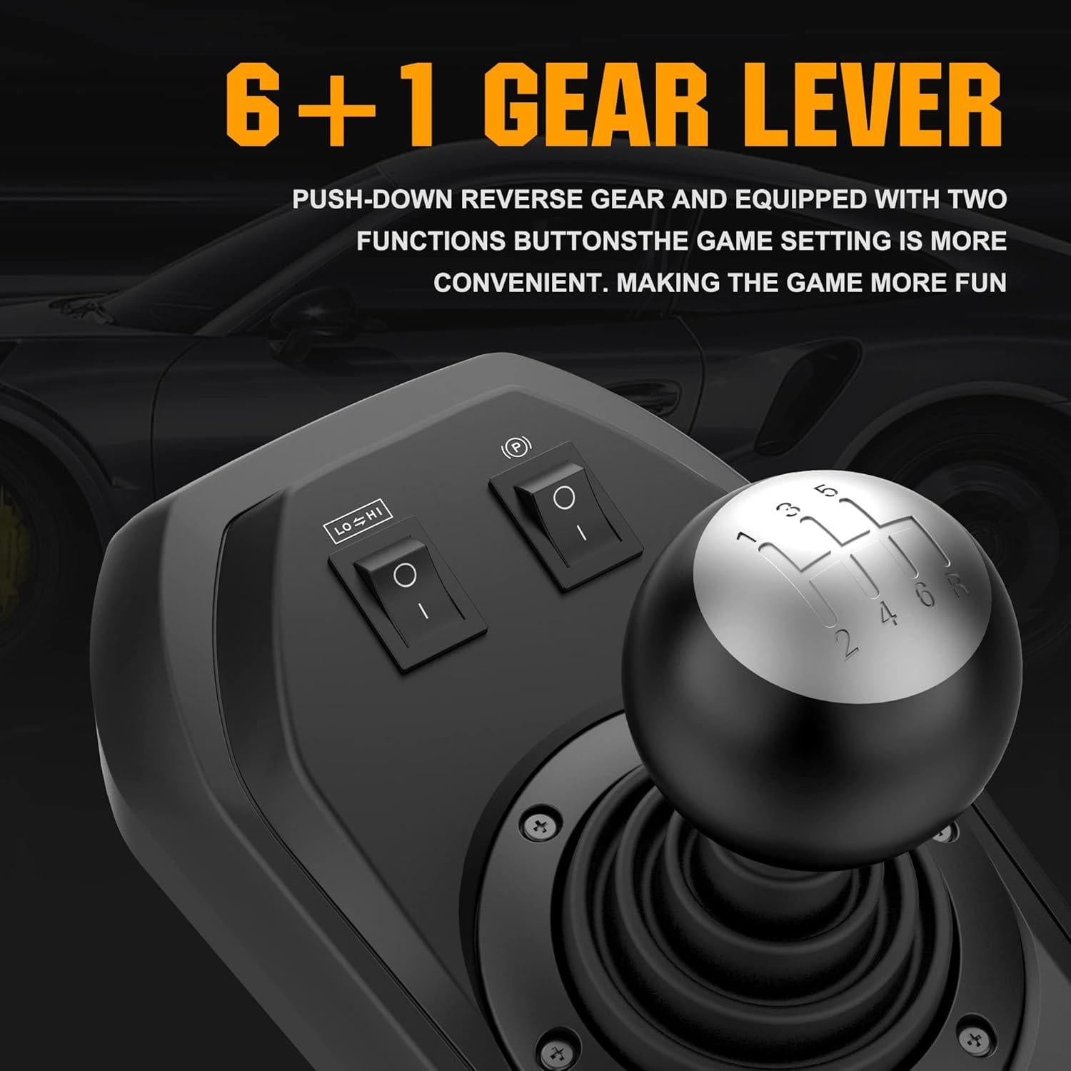 Volante de Juego PXN V9 con Pedales y Palanca - 270/900 Grados