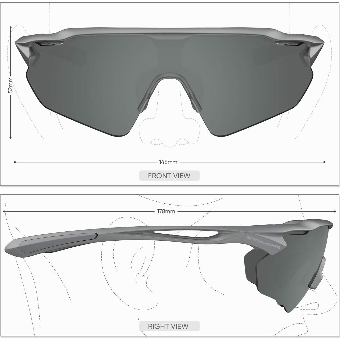 Gafas de Ciclismo HUBO Sports HB502L Polarizadas UV400