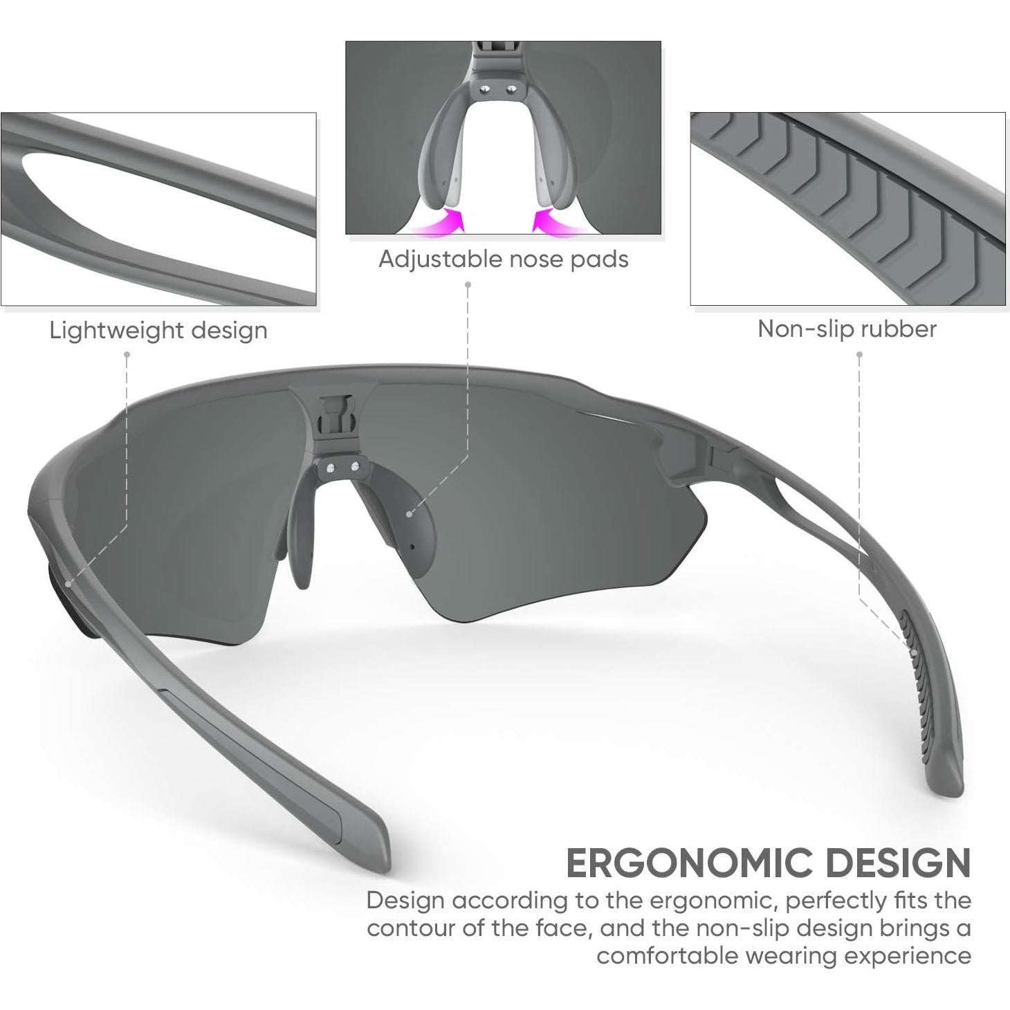 Gafas de Ciclismo HUBO Sports HB502L Polarizadas UV400