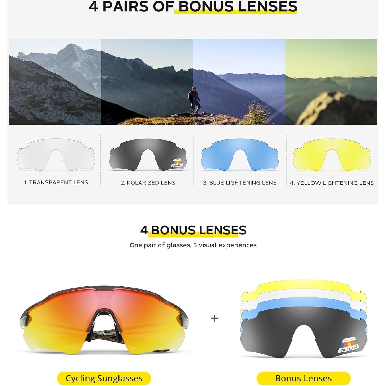 Gafas de Ciclismo HUBO Sports HB502L Polarizadas UV400