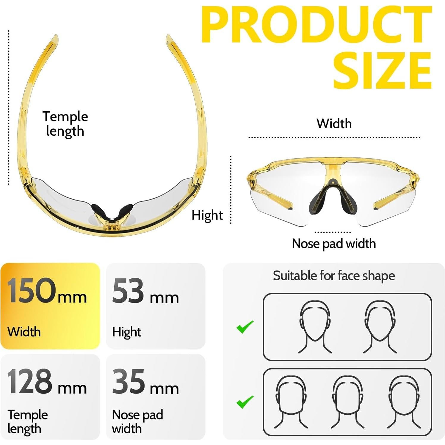 Gafas de Ciclismo HUBO Sports HB502L Polarizadas UV400