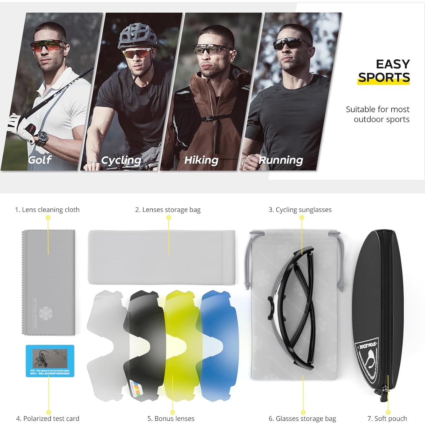 Gafas de Ciclismo HUBO Sports HB502L Polarizadas UV400