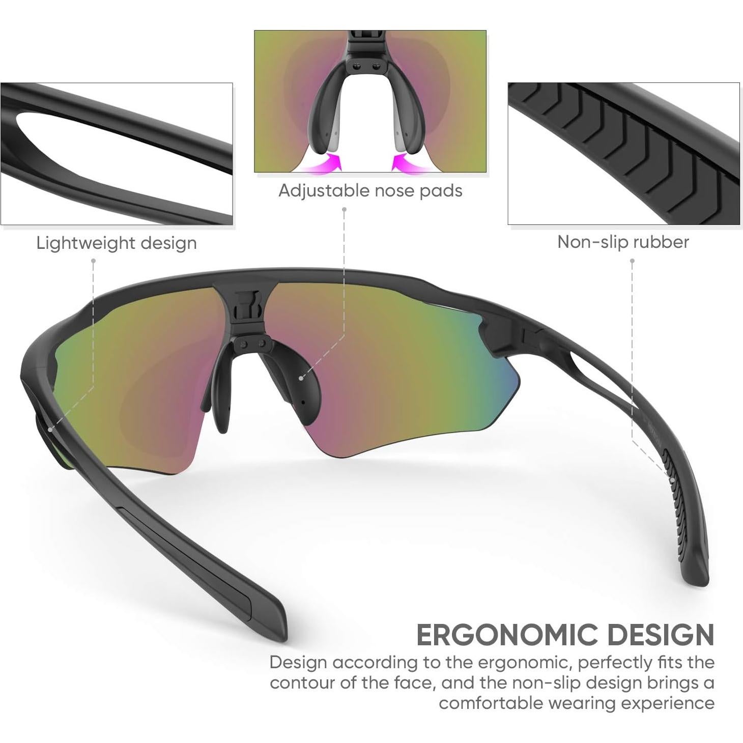 Gafas de Ciclismo HUBO Sports HB502L Polarizadas UV400