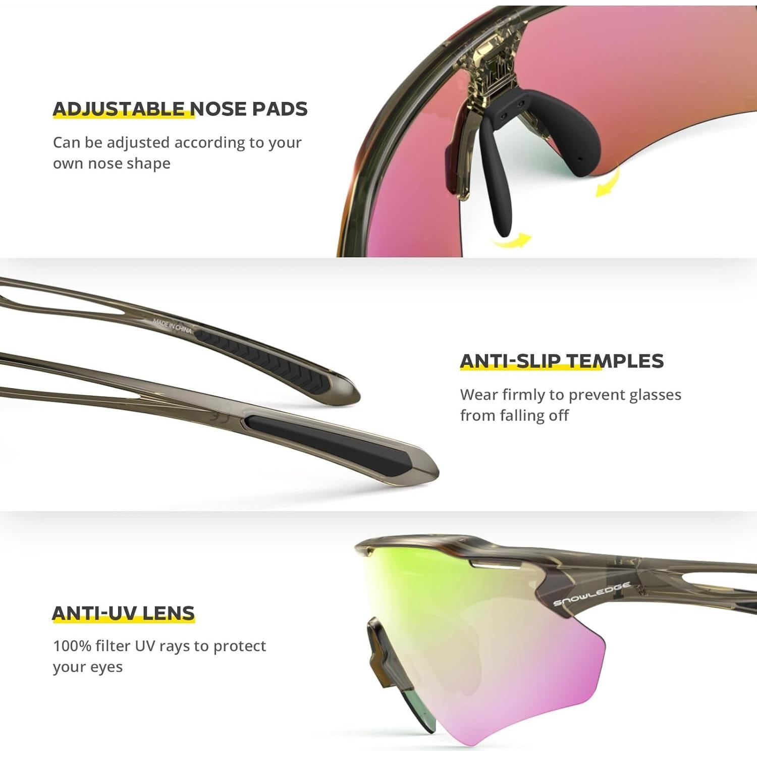 Gafas de Ciclismo HUBO Sports HB502L Polarizadas UV400