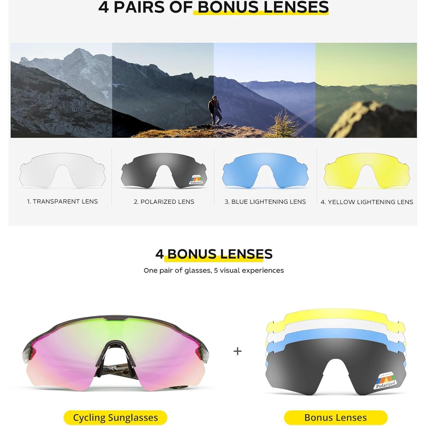 Gafas de Ciclismo HUBO Sports HB502L Polarizadas UV400