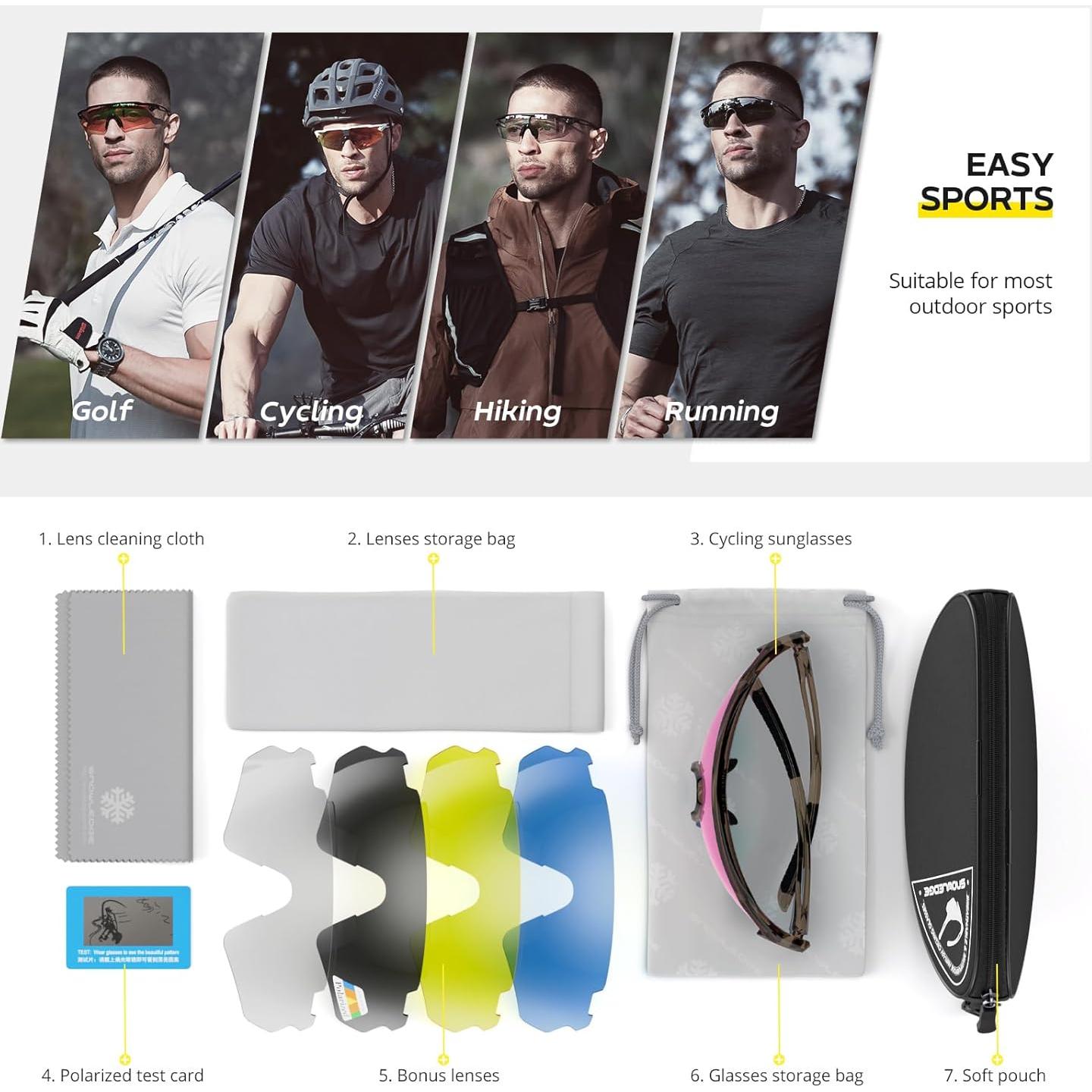 Gafas de Ciclismo HUBO Sports HB502L Polarizadas UV400