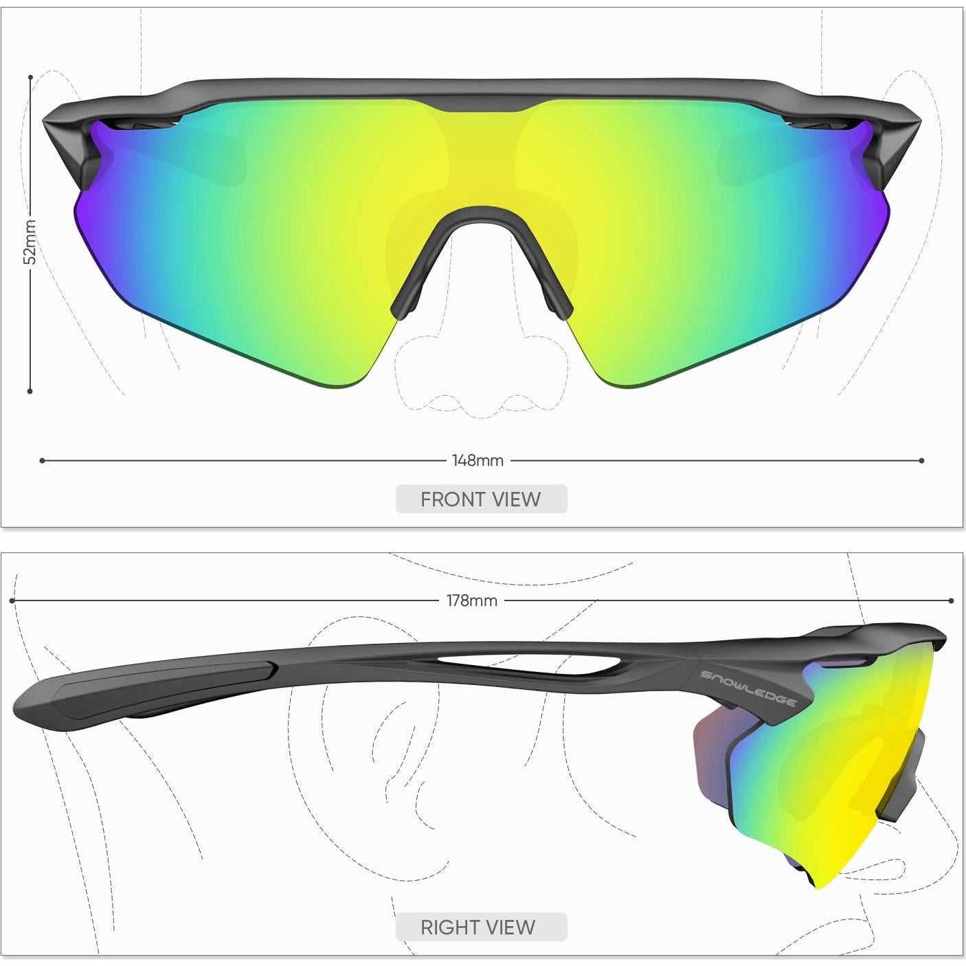 Gafas de Ciclismo HUBO Sports HB502L Polarizadas UV400