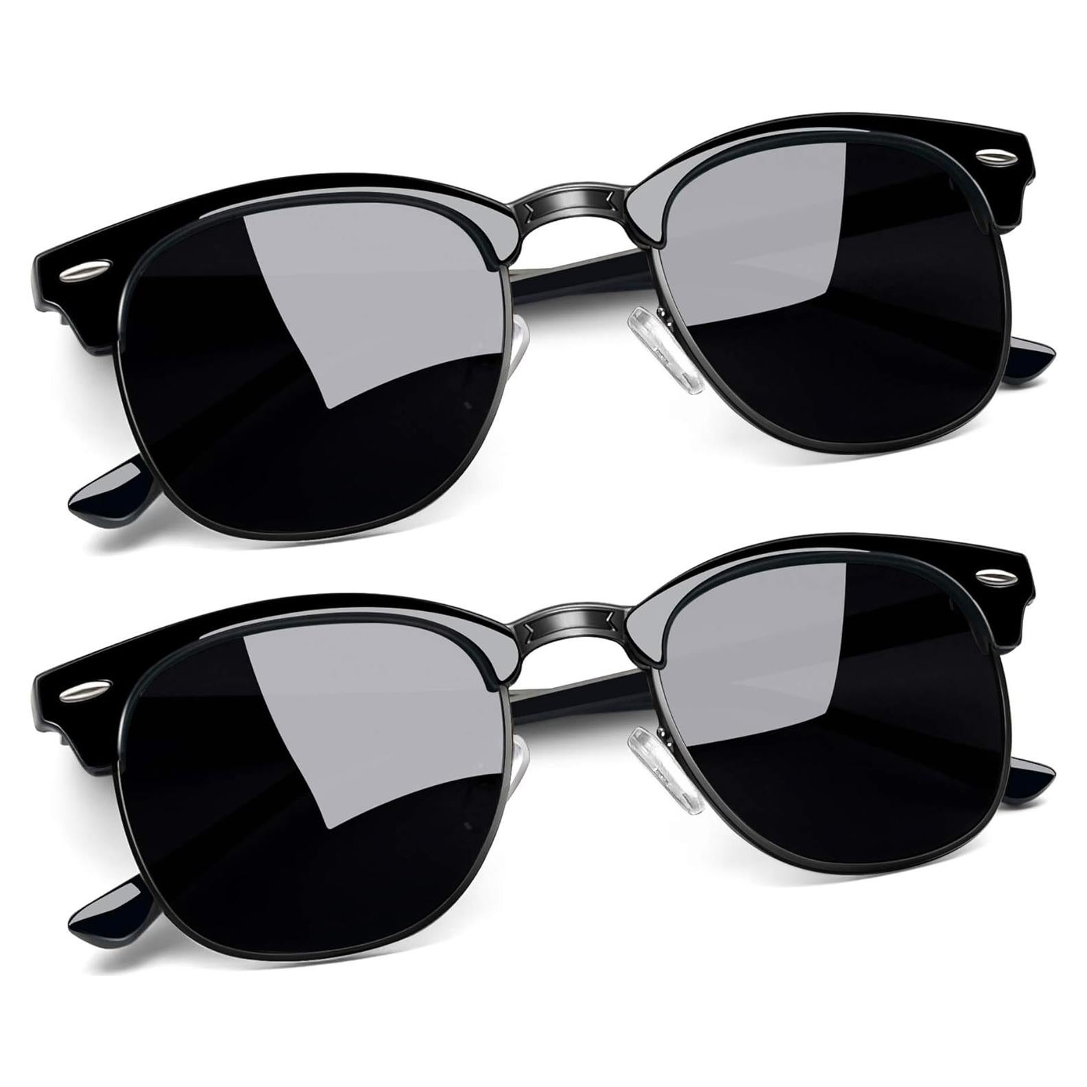 Gafas de sol Joopin medio marco polarizadas UV400 unisex