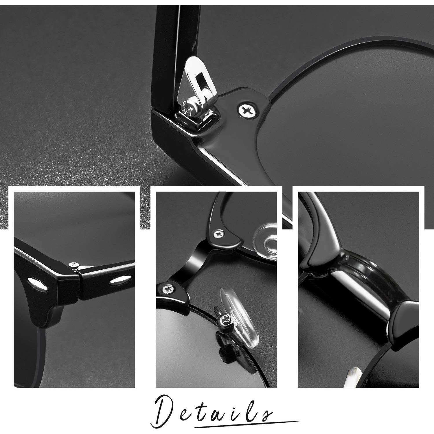 Gafas de sol Joopin medio marco polarizadas UV400 unisex