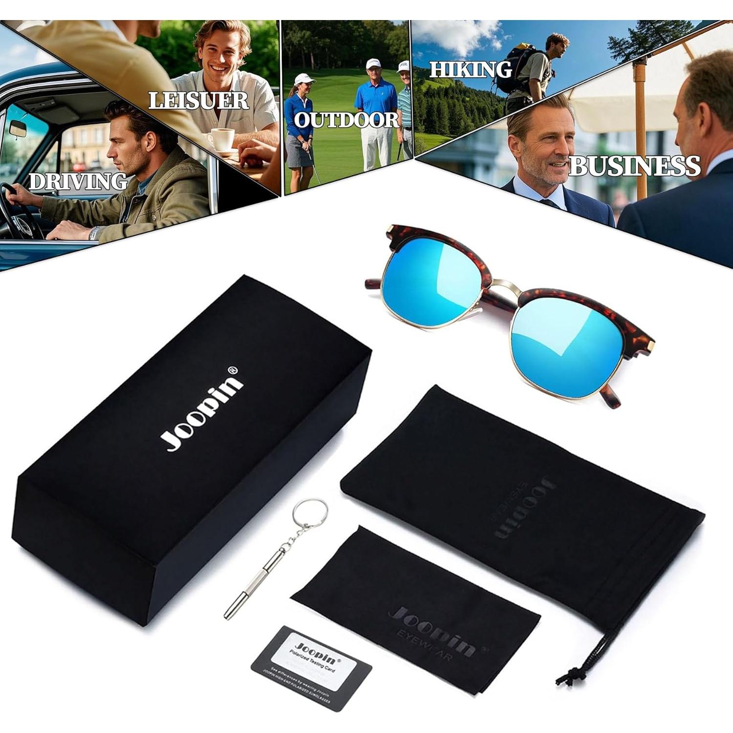 Gafas de sol Joopin H9041 medio marco polarizadas UV400