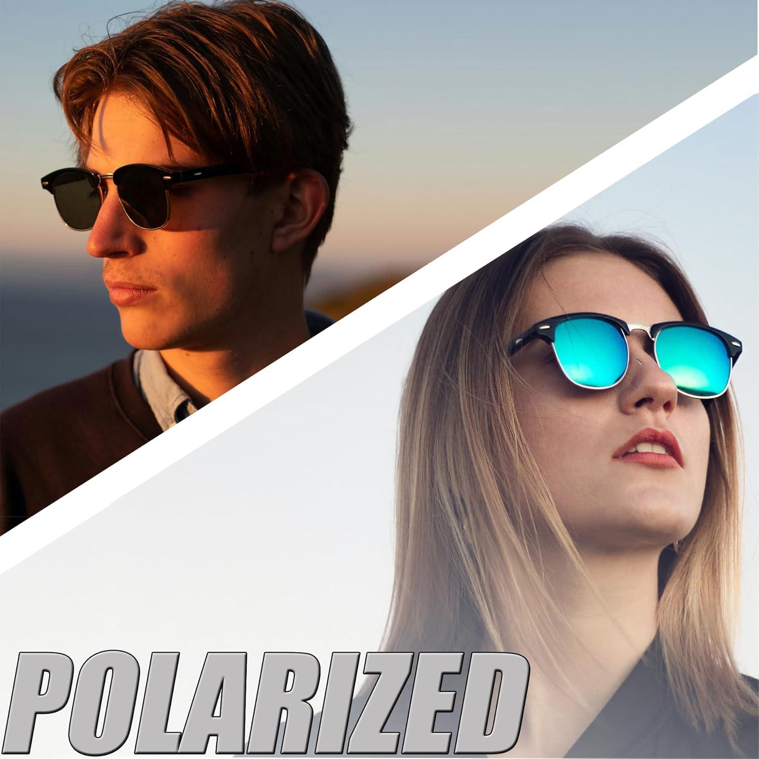 Gafas de sol Joopin unisex polarizadas UV400 medio marco