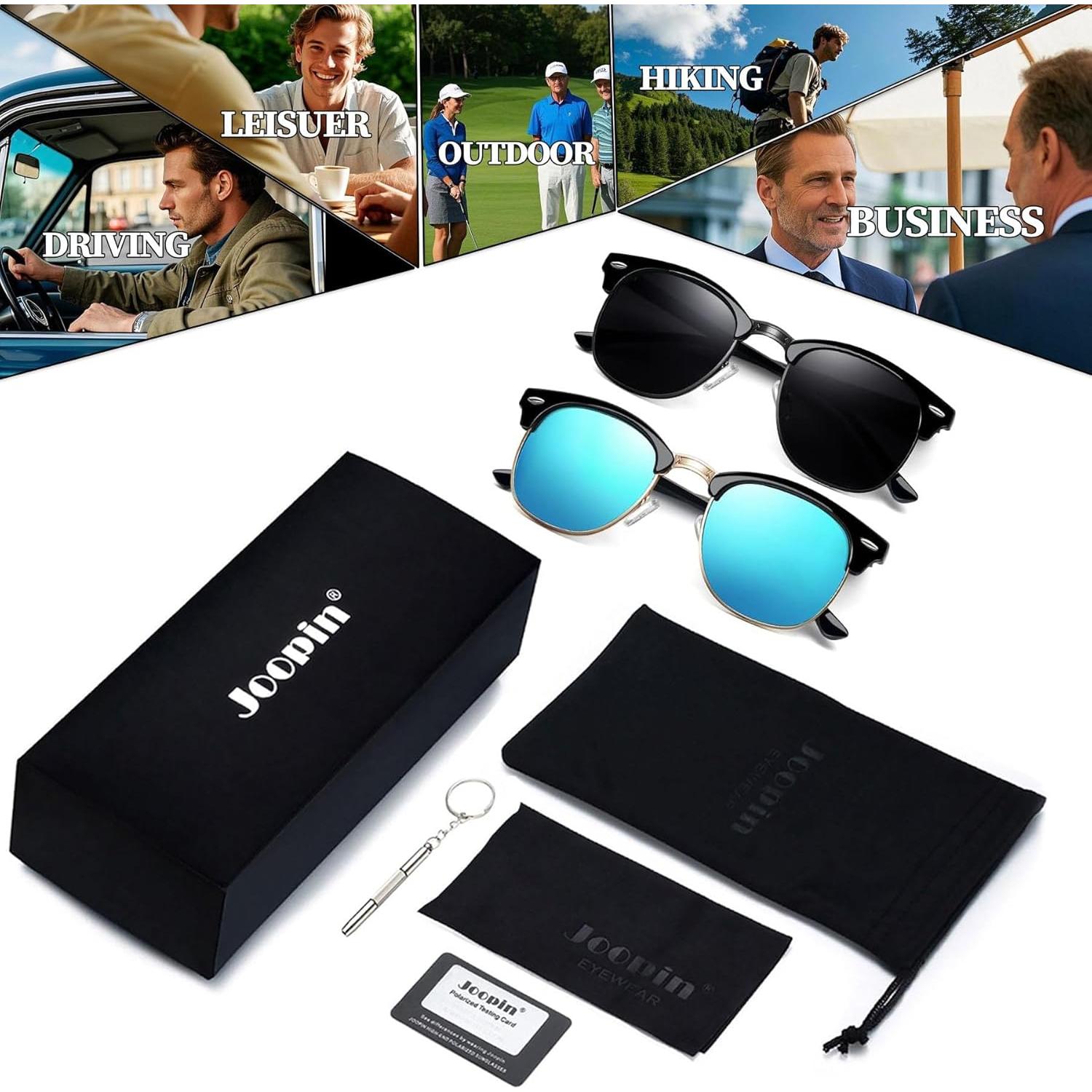 Gafas de sol Joopin polarizadas UV400 unisex vintage