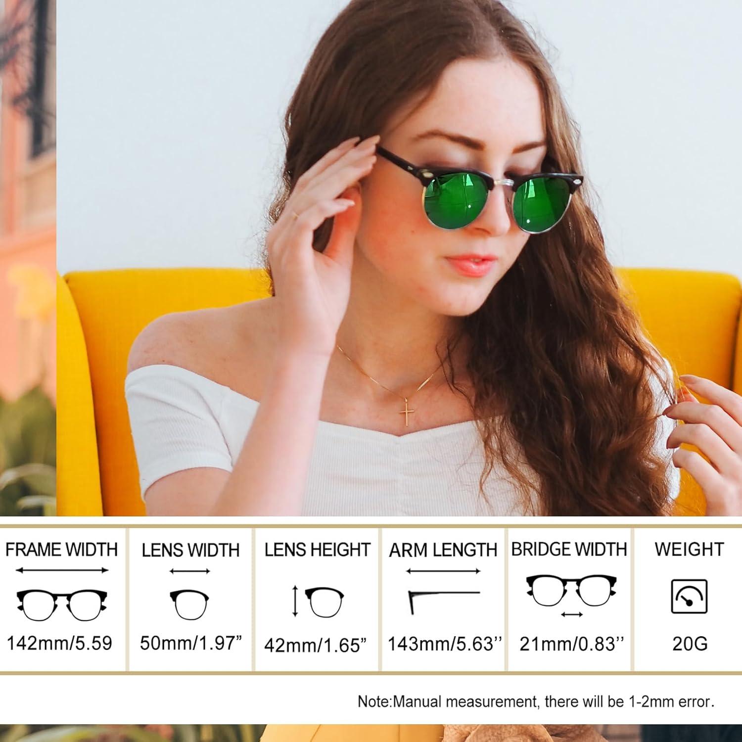 Gafas de sol Joopin semi sin montura UV400 polarizadas