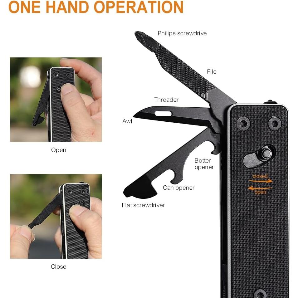 Mini Herramienta Multifuncional Roxon KS2E 13 en 1 Acero D2