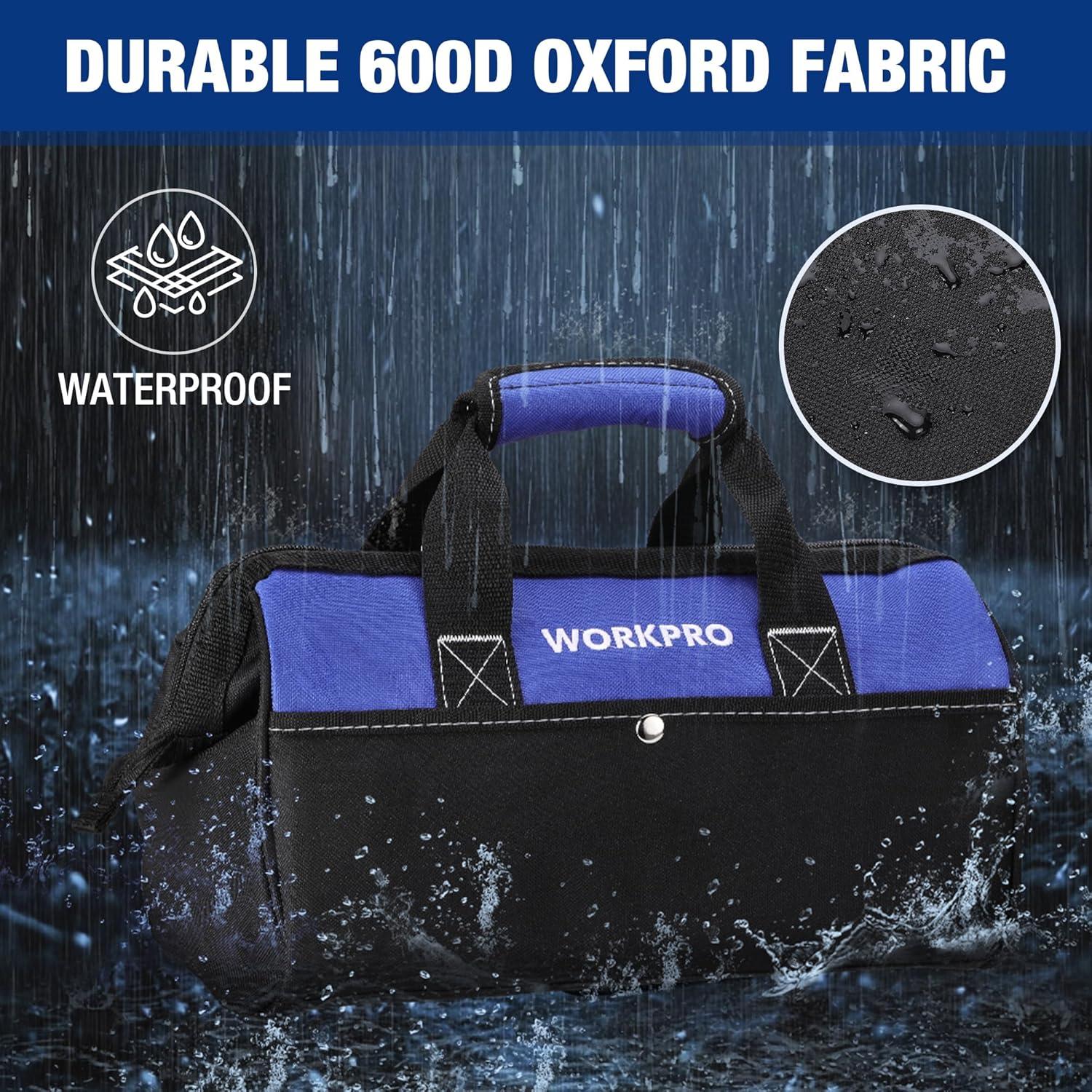 Bolsa de Herramientas Workpro 33 cm con 6 Bolsillos