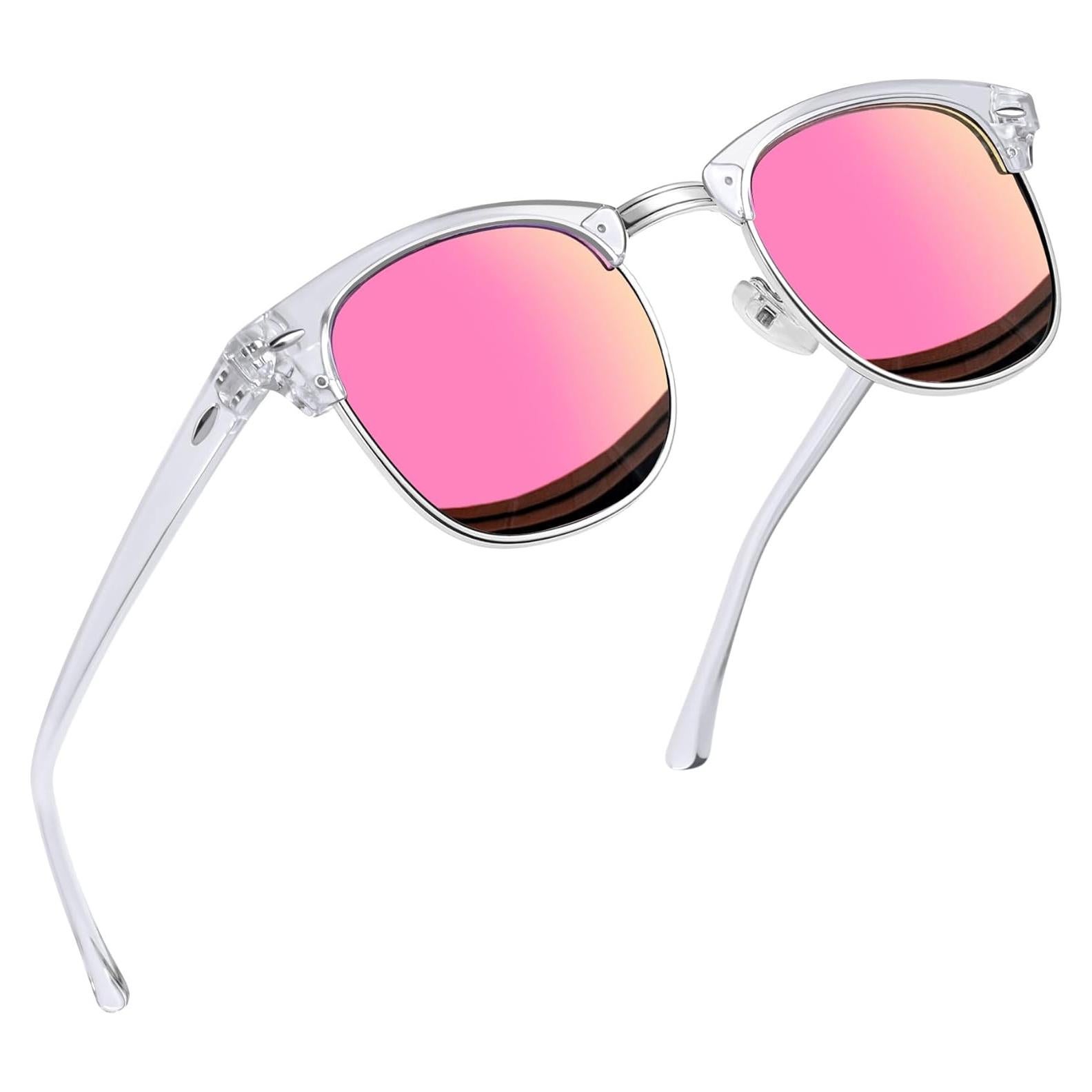 Gafas de sol Joopin H9041 semi sin montura UV400 rosa