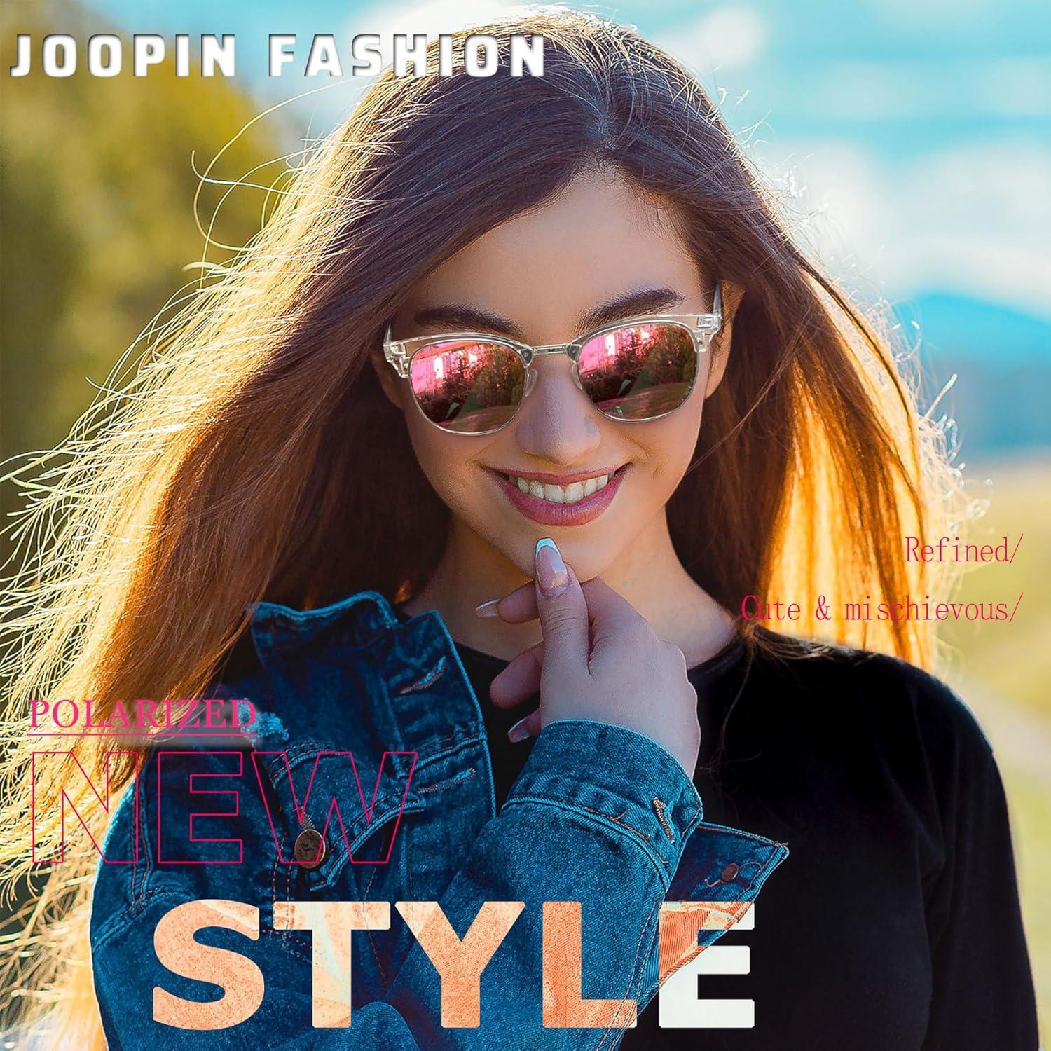 Gafas de sol Joopin H9041 semi sin montura UV400 rosa