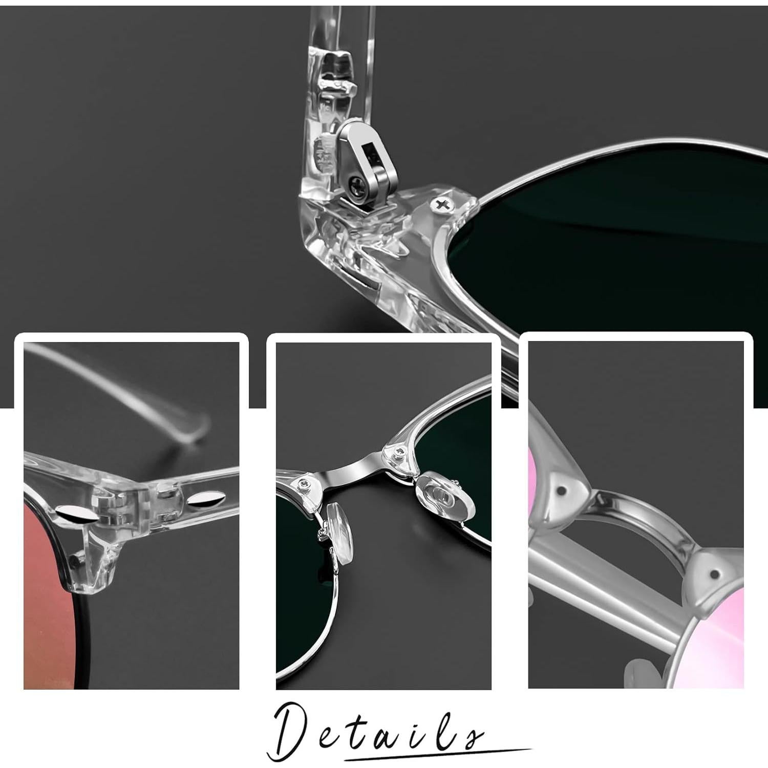 Gafas de sol Joopin H9041 semi sin montura UV400 rosa