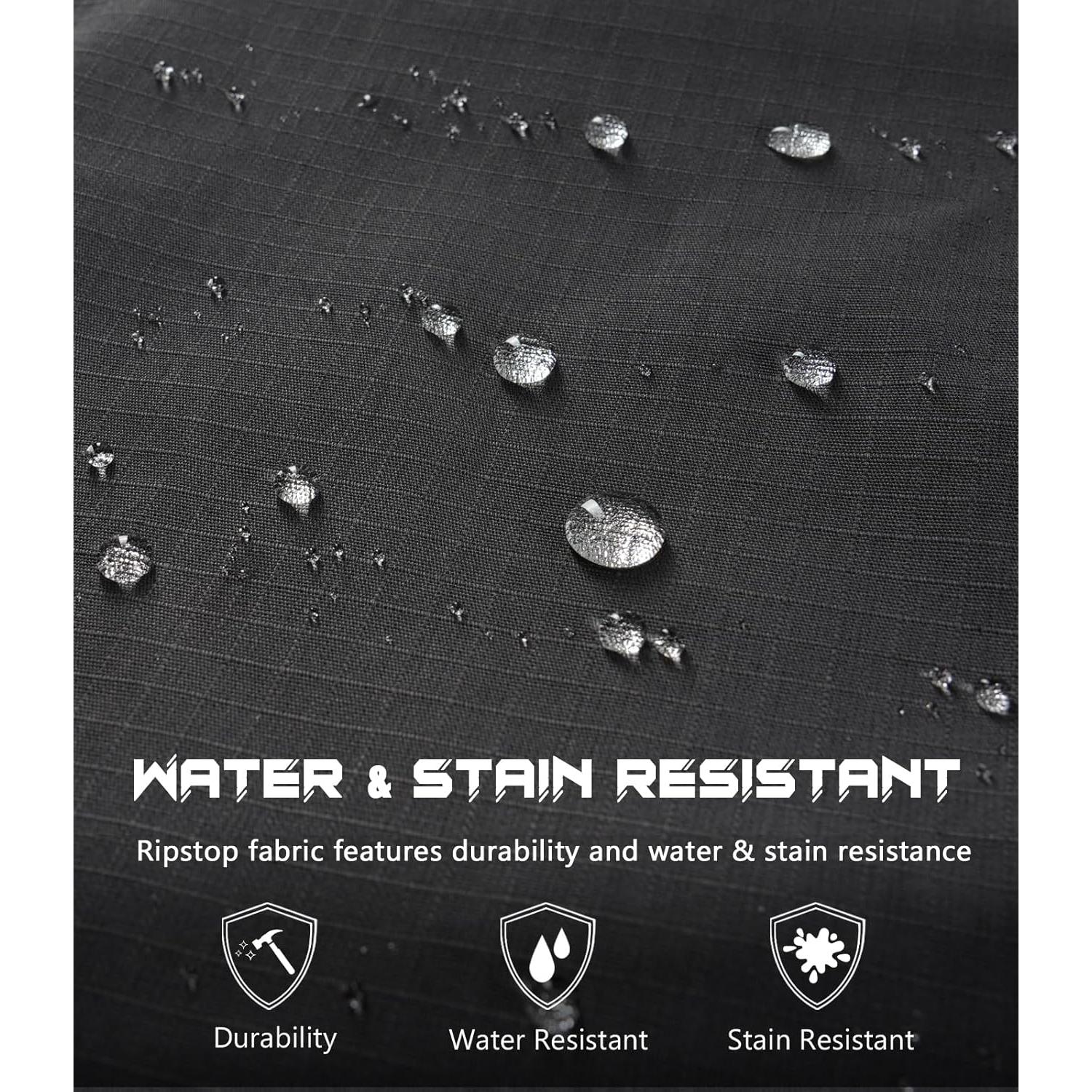 Pantalones Cargo Tácticos Hombre Ripstop 7 Bolsillos Gris 44W 32L