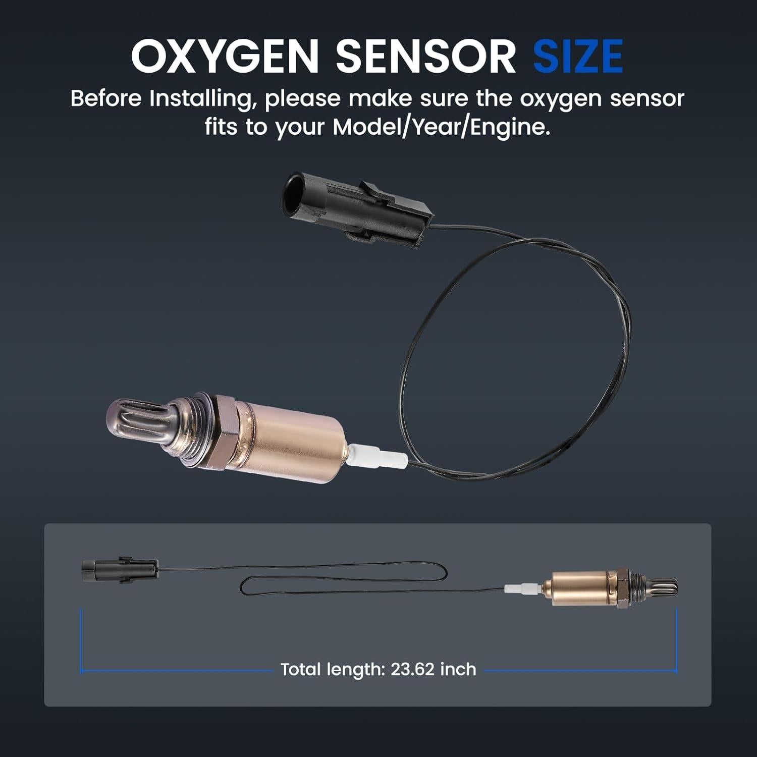 Sensor de Oxígeno SYKRSS 250-21001 Compatible con Chevy y GMC