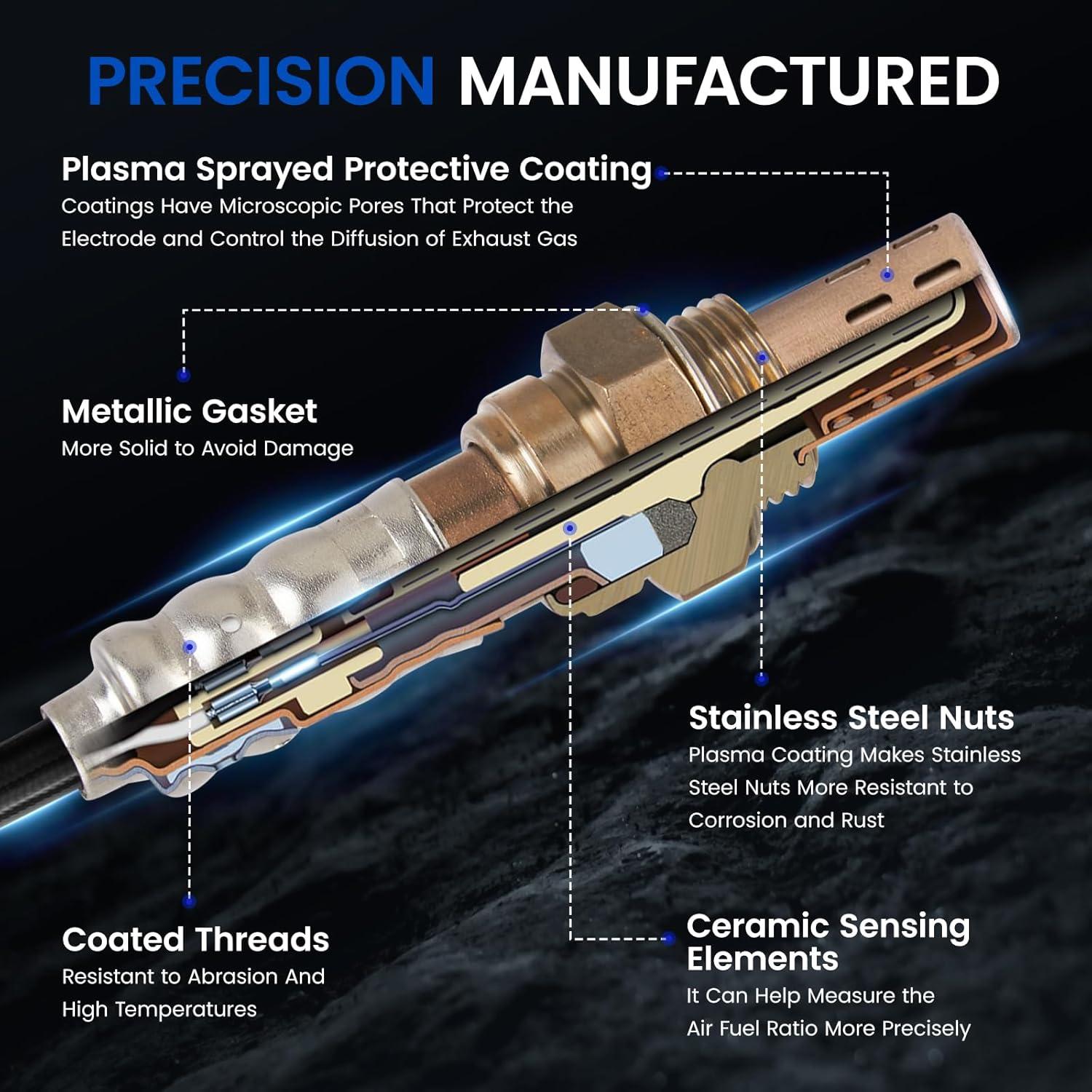 Sensor de Oxígeno SYKRSS 250-21001 Compatible con Chevy y GMC