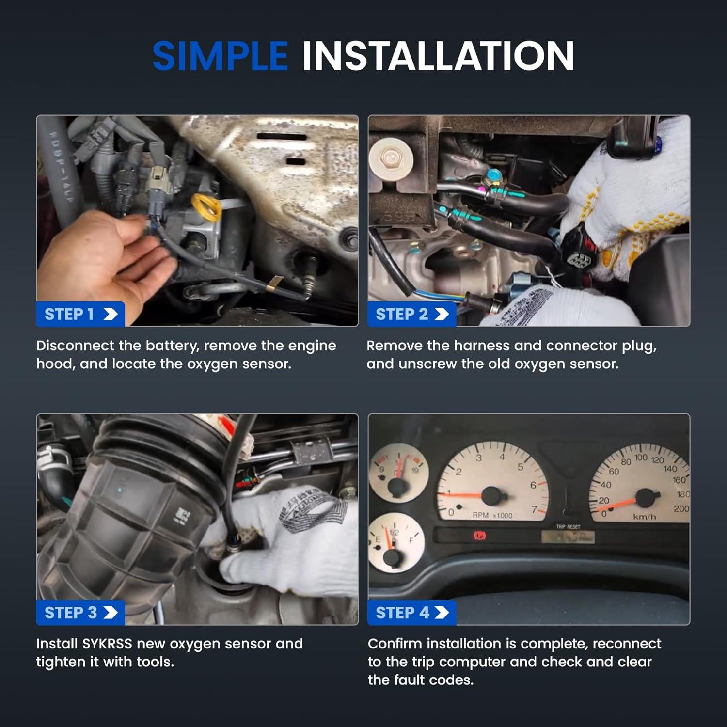 Sensor de Oxígeno SYKRSS 250-21001 Compatible con Chevy y GMC