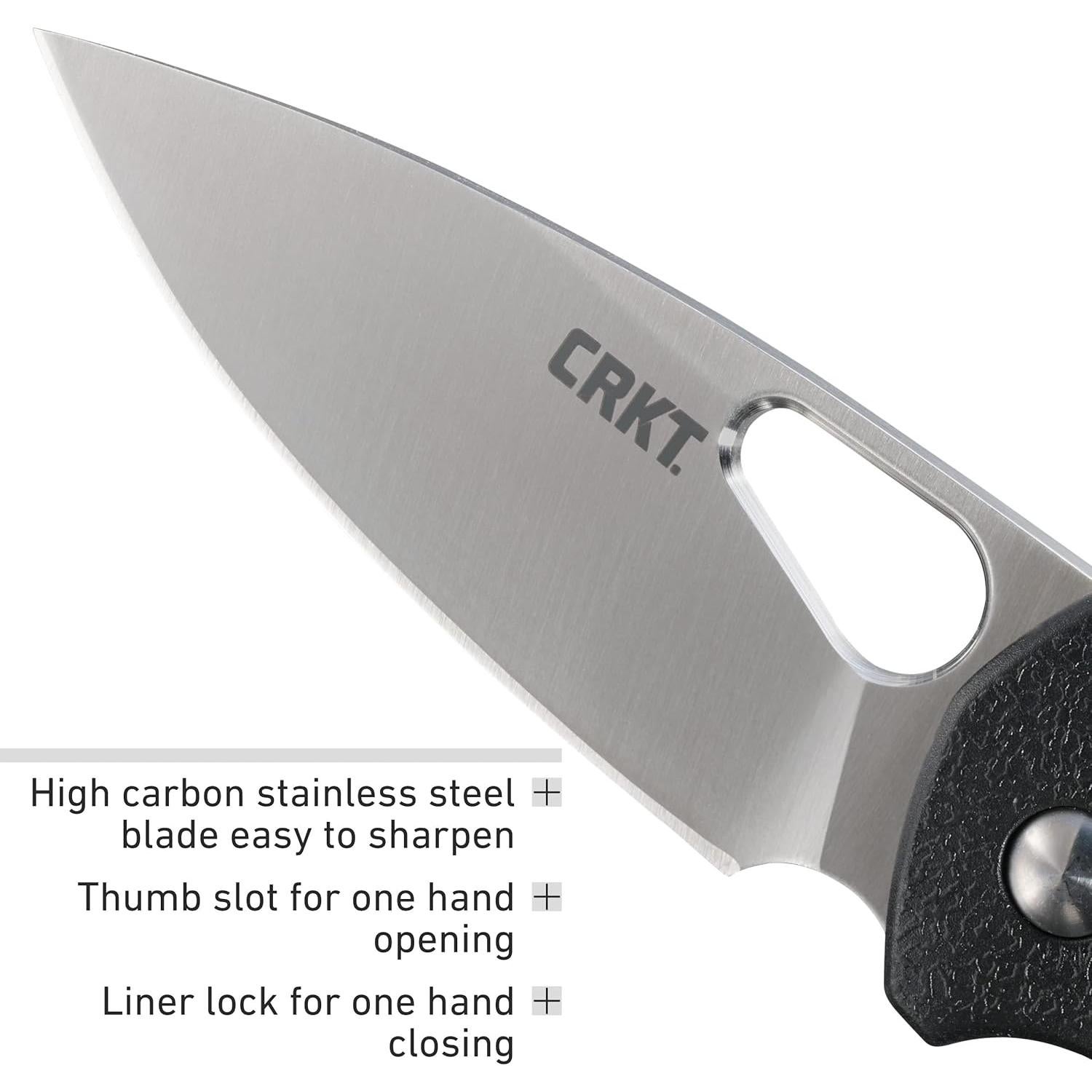 Cuchillo Plegable CRKT Piet 5390, Hoja Punta Caída 68mm