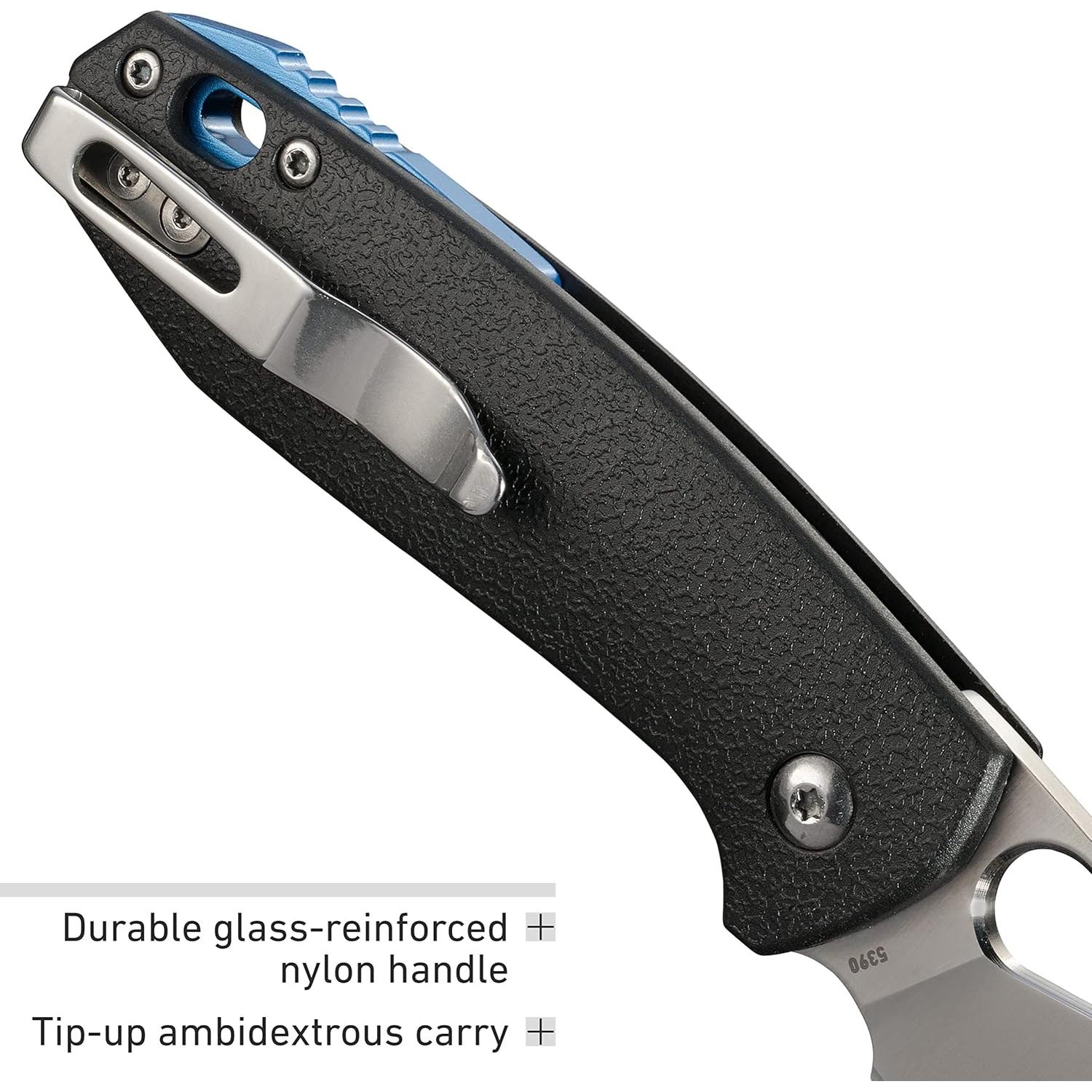 Cuchillo Plegable CRKT Piet 5390, Hoja Punta Caída 68mm