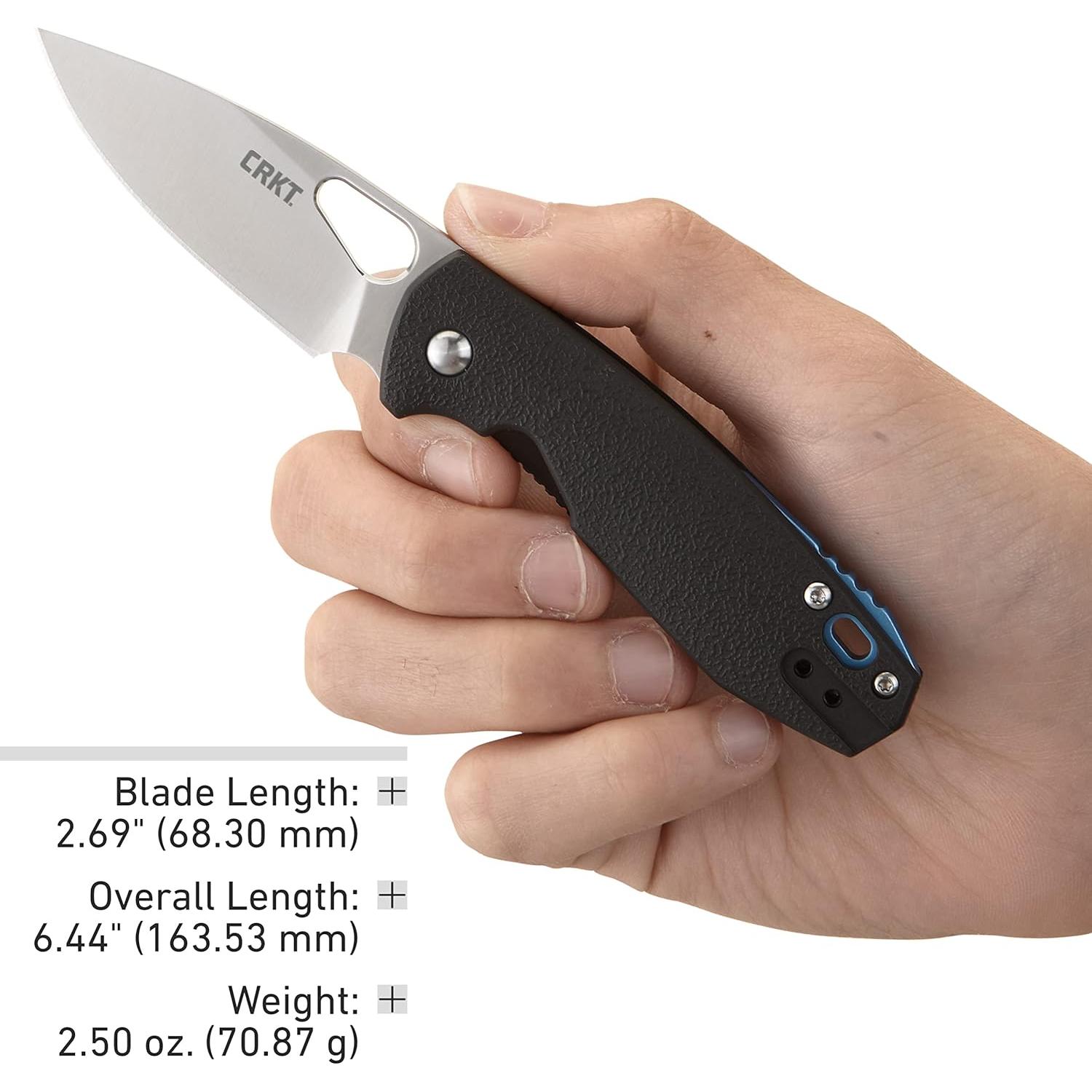 Cuchillo Plegable CRKT Piet 5390, Hoja Punta Caída 68mm