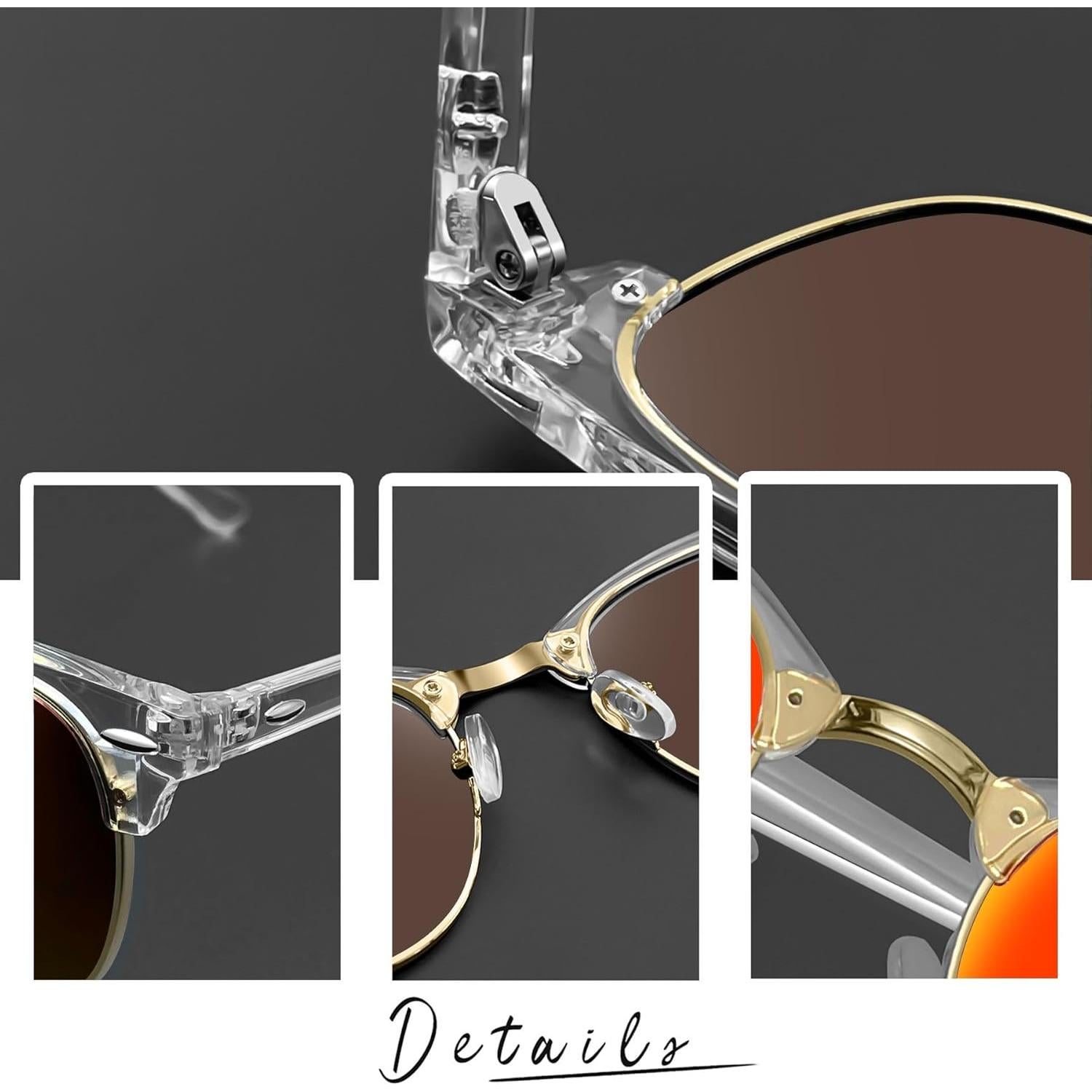 Gafas de sol Joopin H9041 polarizadas UV400 unisex rojas