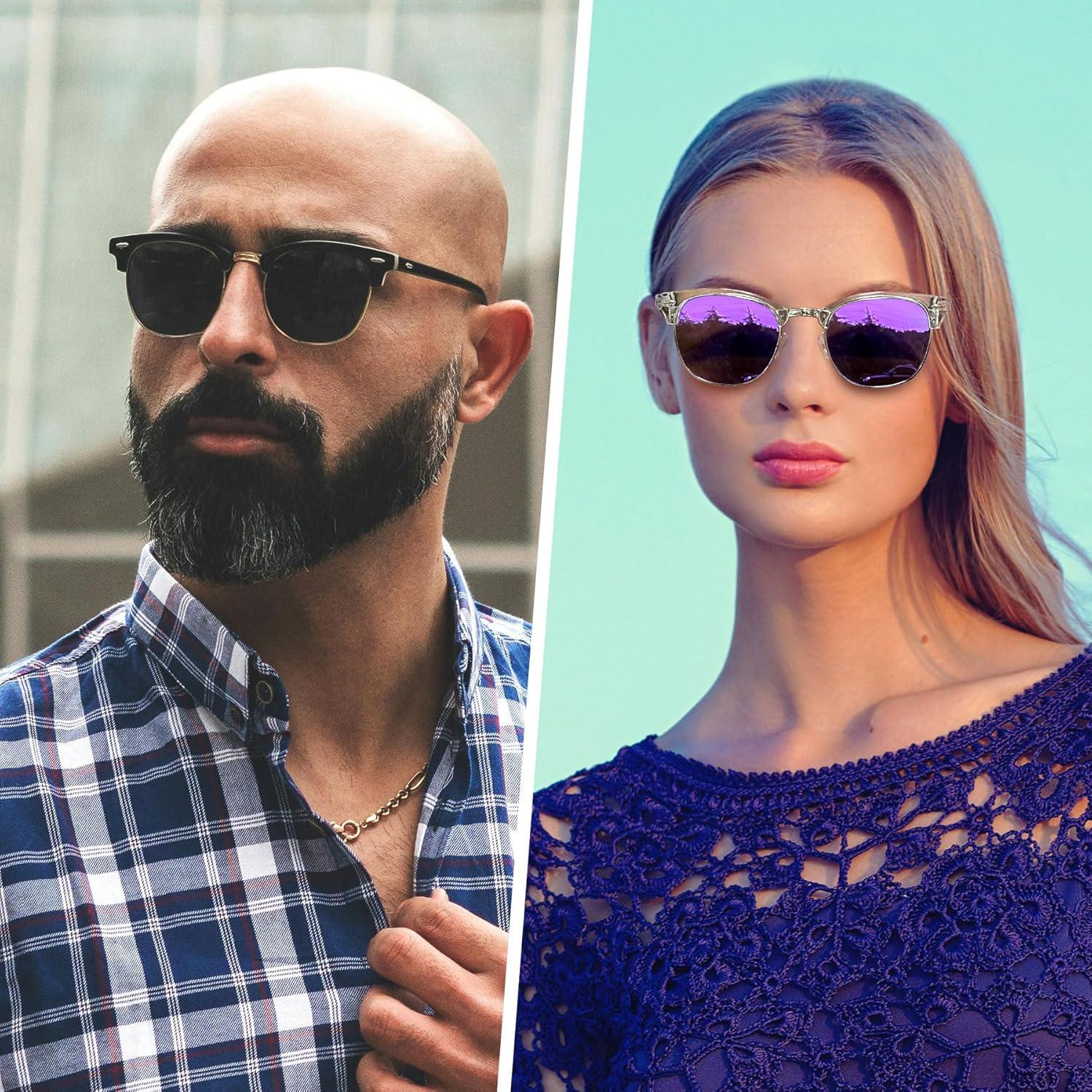 Gafas de sol Joopin unisex polarizadas UV400 medio marco