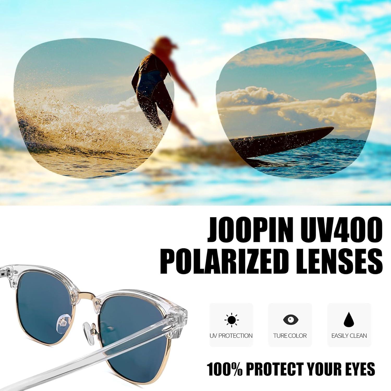 Gafas de sol Joopin unisex polarizadas UV400 medio marco