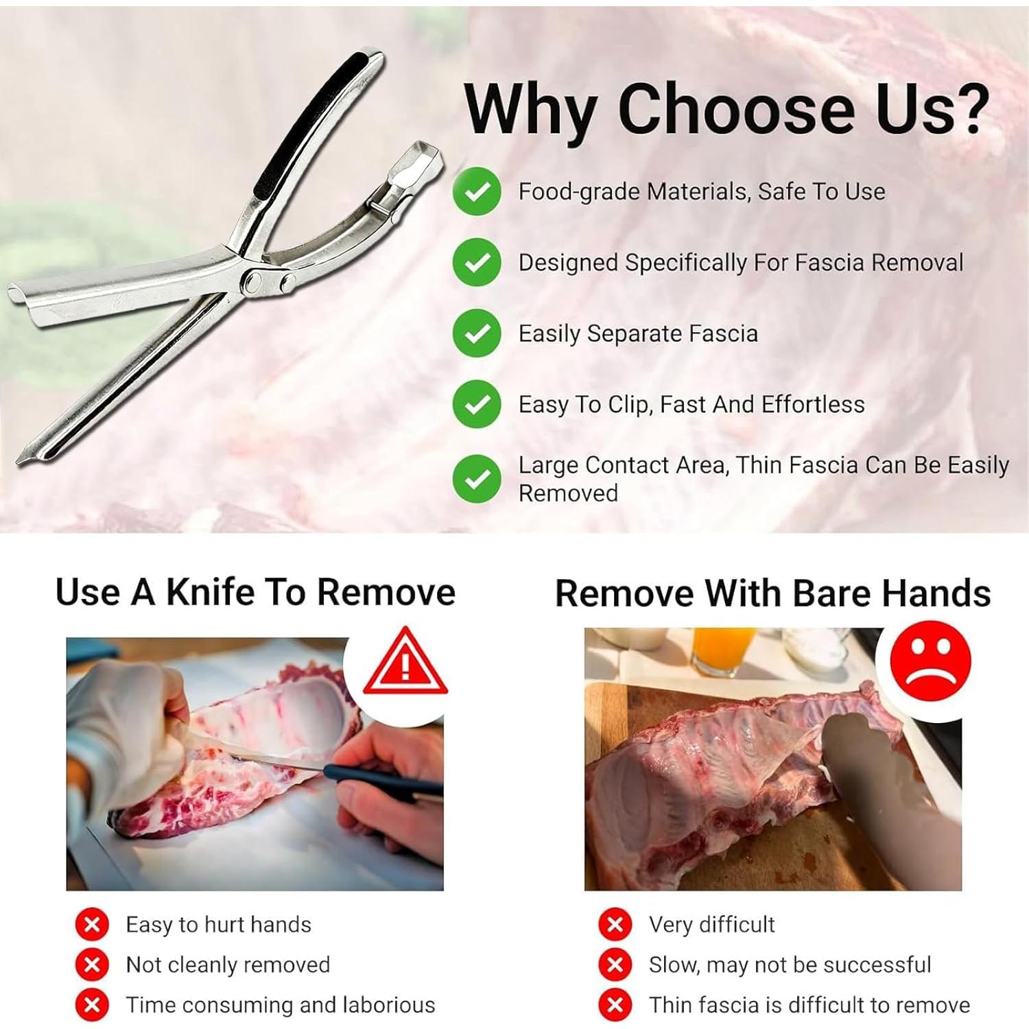 Herramienta de Eliminación de Membrana de Costilla Cumulus Ribmem Pro - Acero Inoxidable
