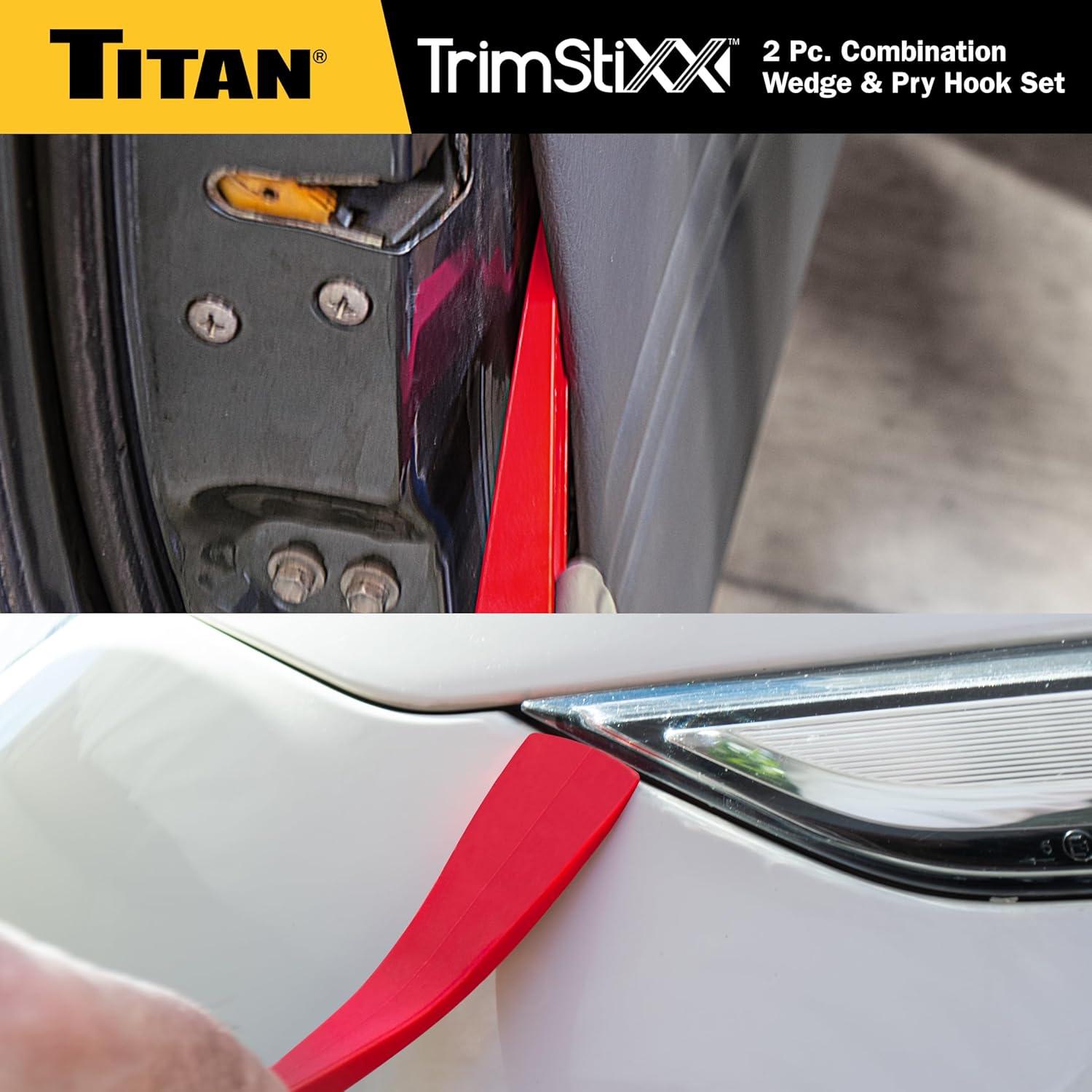 Juego de Cuña y Gancho de Palanca Titan 11568 2 Piezas