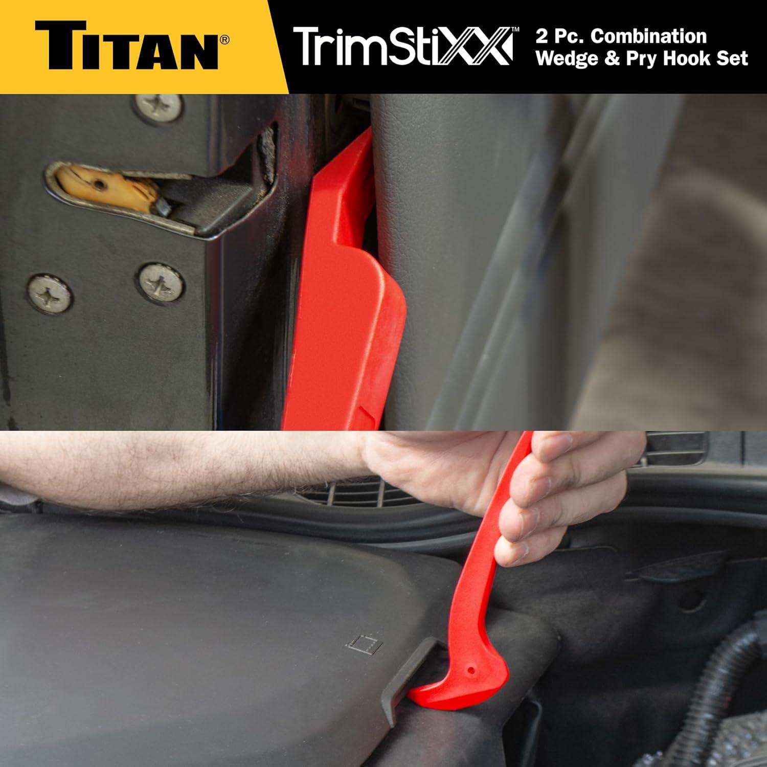 Juego de Cuña y Gancho de Palanca Titan 11568 2 Piezas