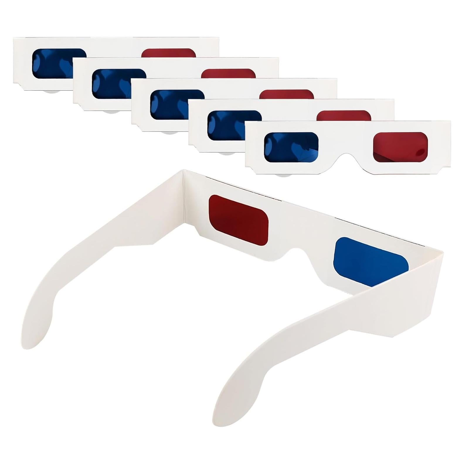 15 Pares de Gafas 3D Anaglifo YUEBOSUL Rojo Azul