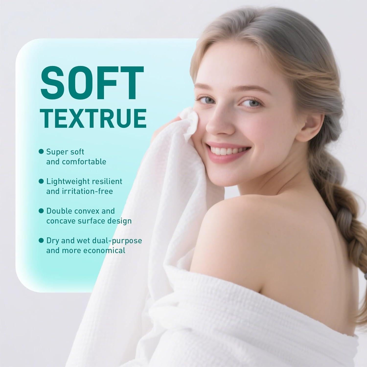 Toallas de Baño Desechables Ditoi XL 30x60 cm, 10 Piezas