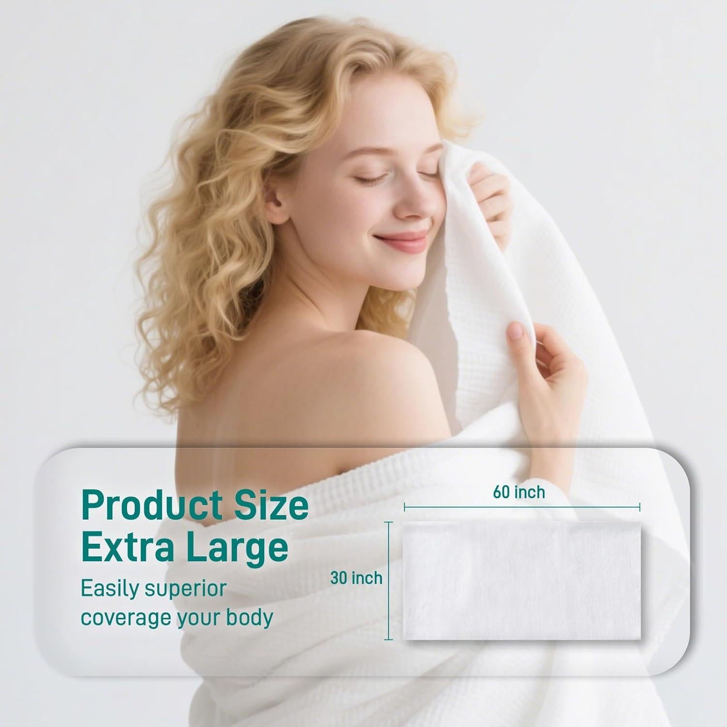 Toallas de Baño Desechables Ditoi XL 30x60 cm, 10 Piezas